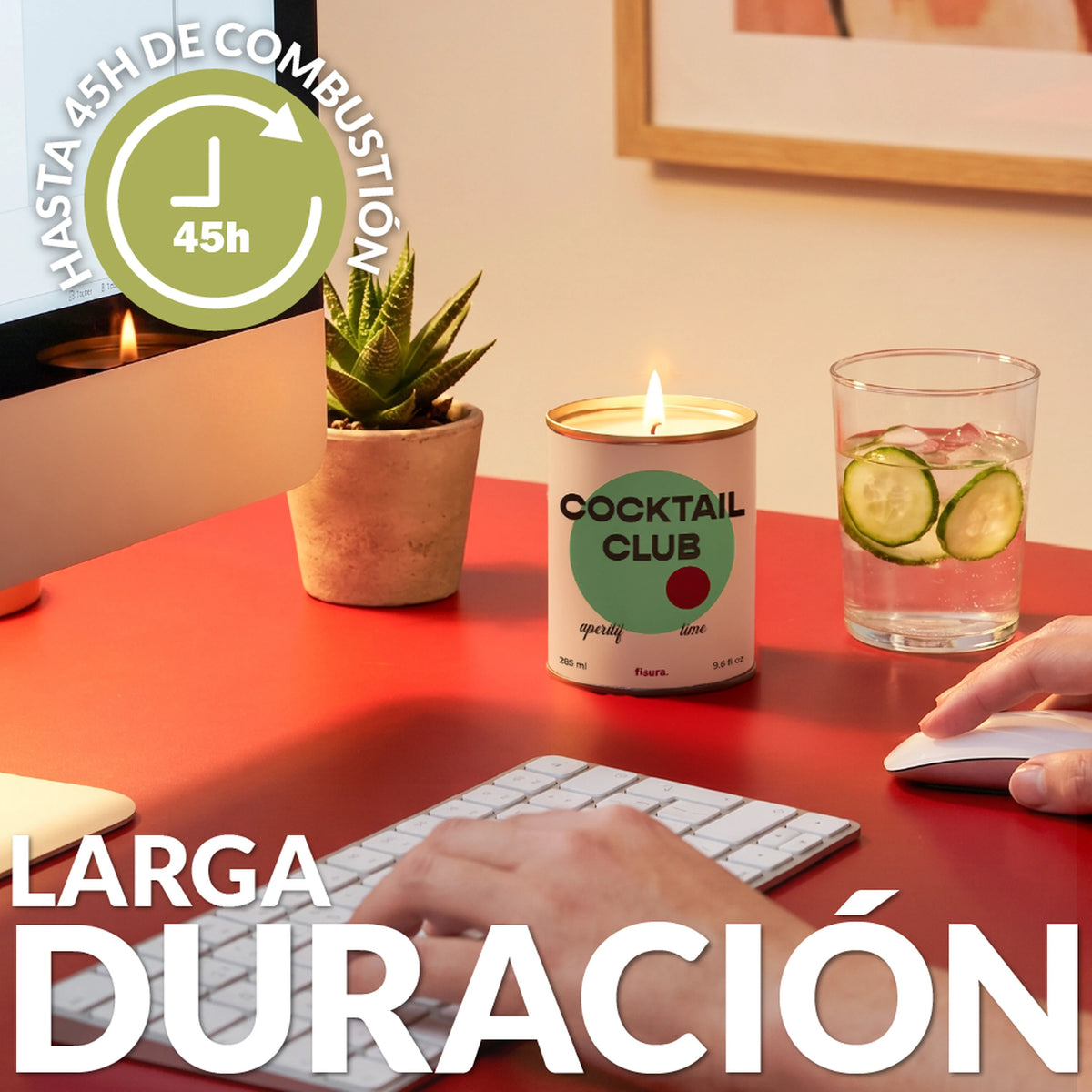 Vela en lata de metal “Cocktail club” – vino caliente especiado