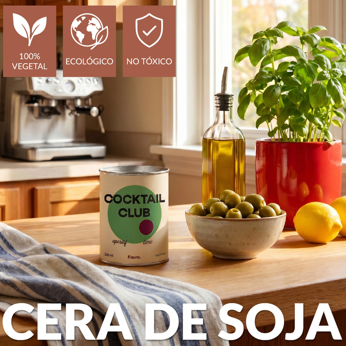 Vela en lata de metal “Cocktail club” – vino caliente especiado