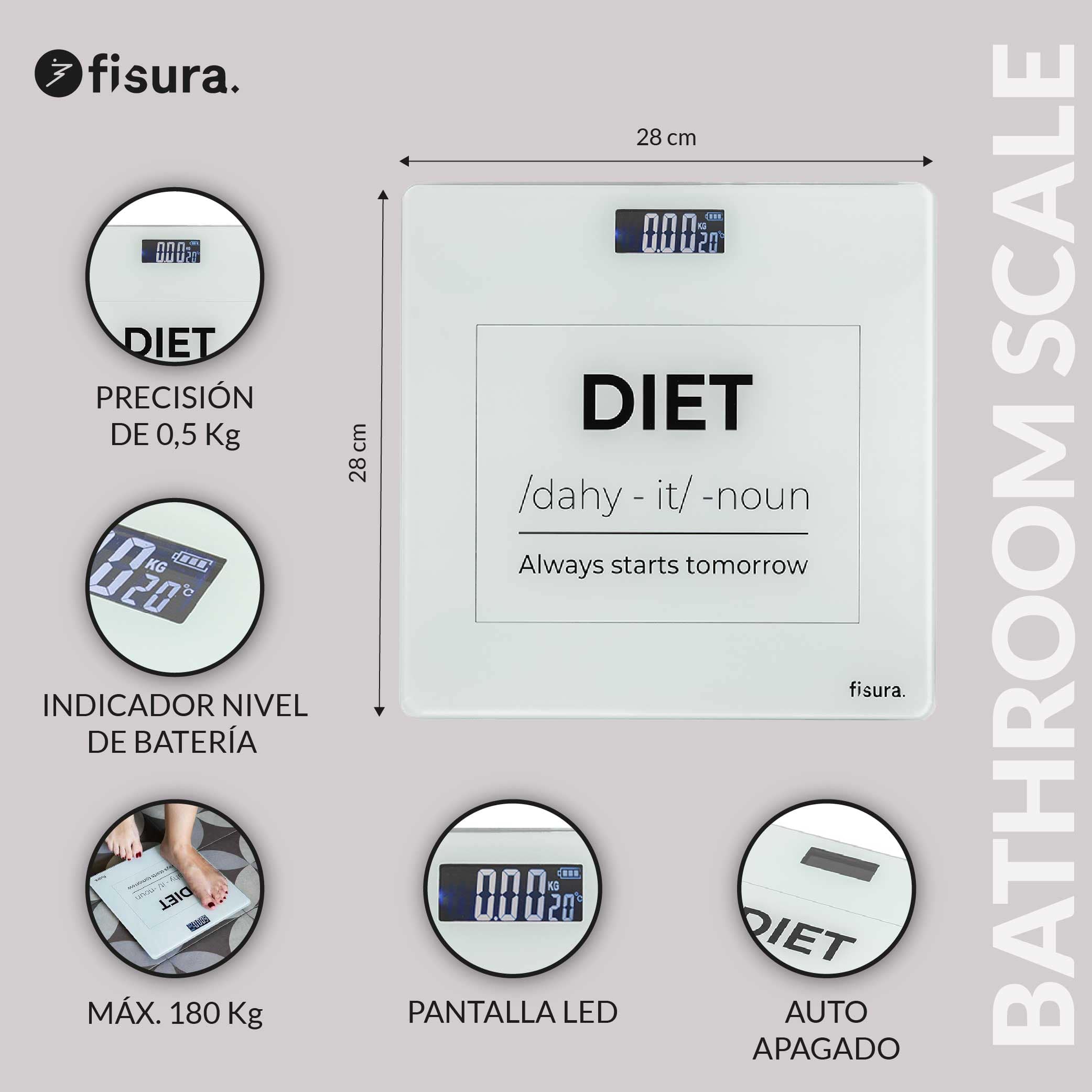 Báscula de baño “diet"