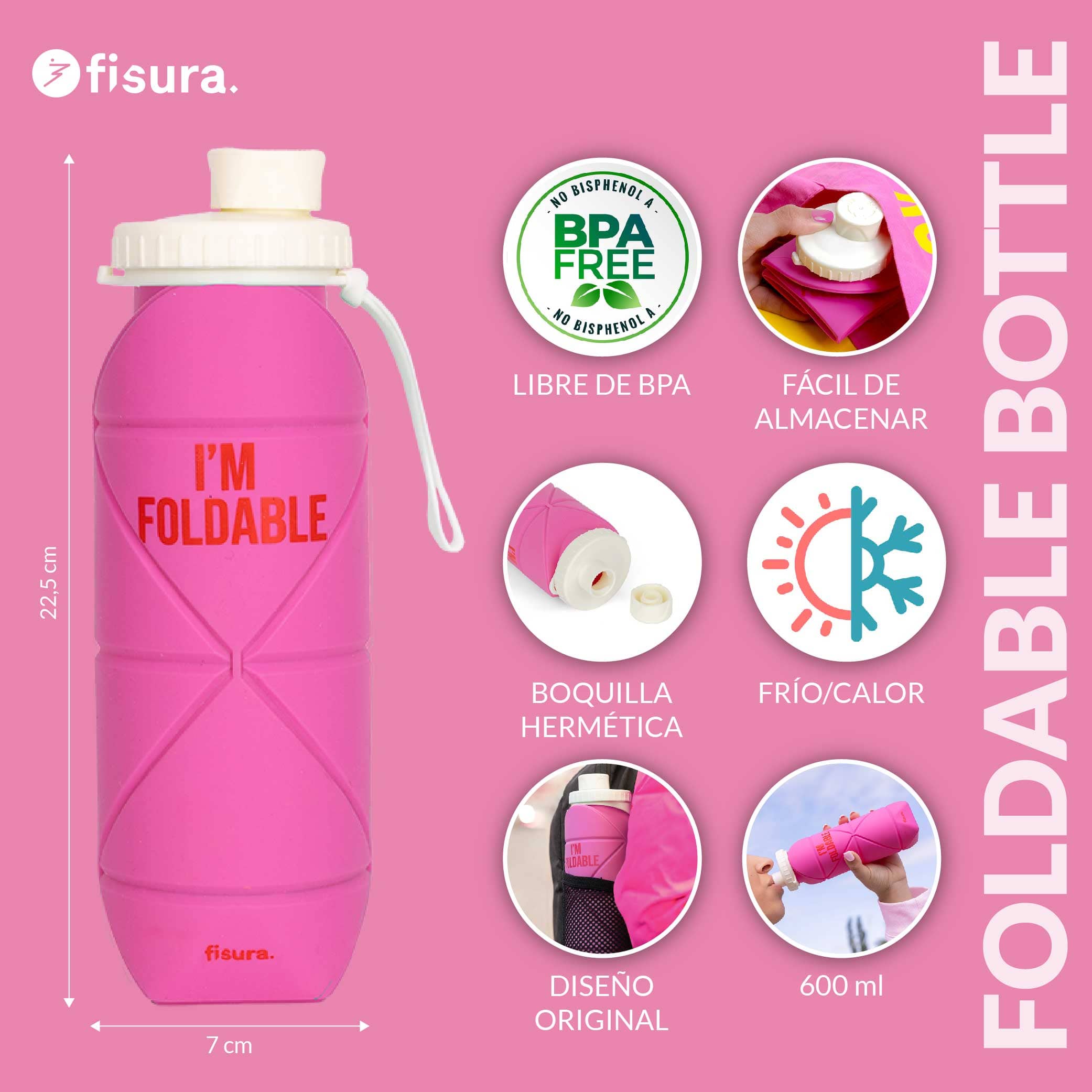 Botella plegable “I’m foldable”