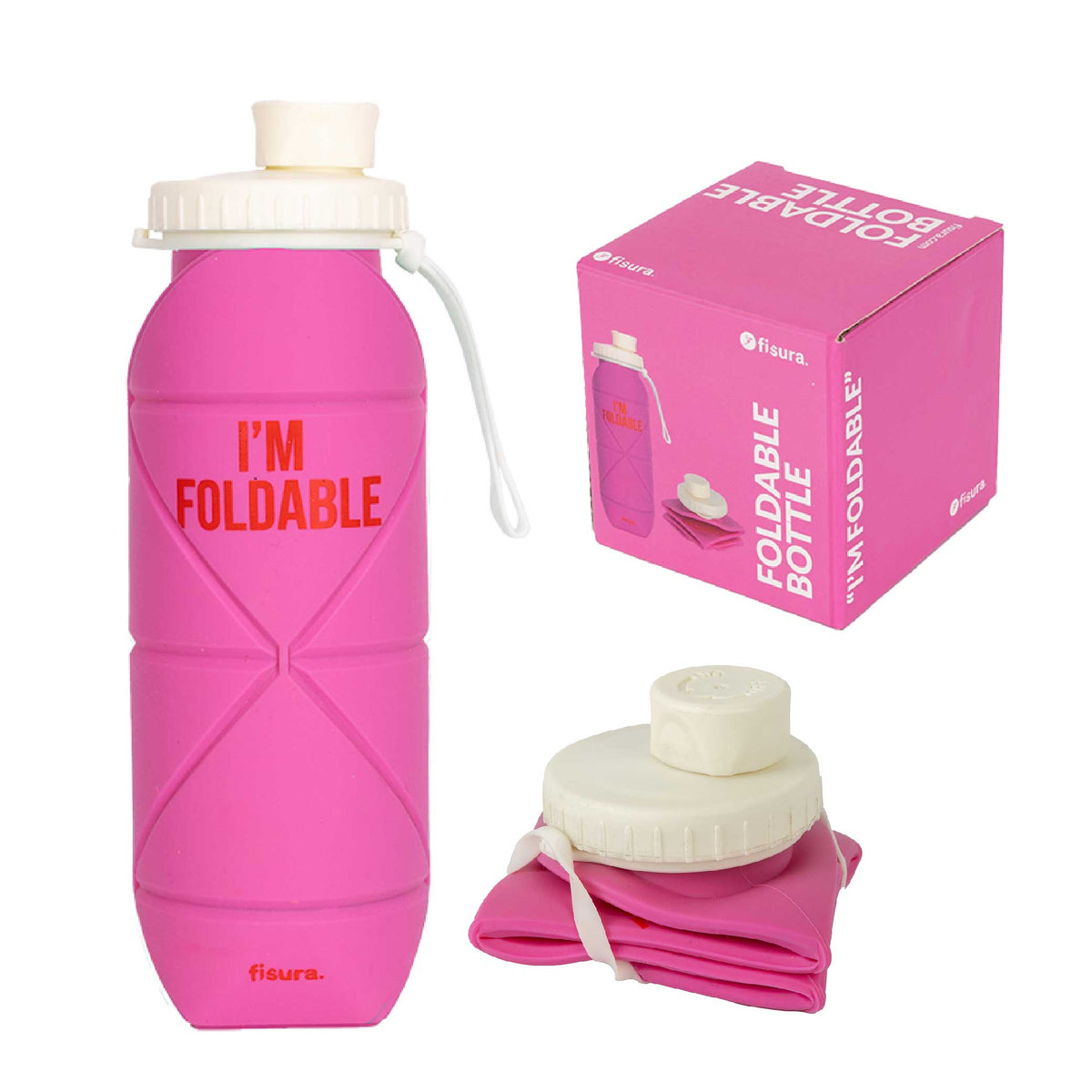 Faltbare Trinkflasche „I'm foldable“