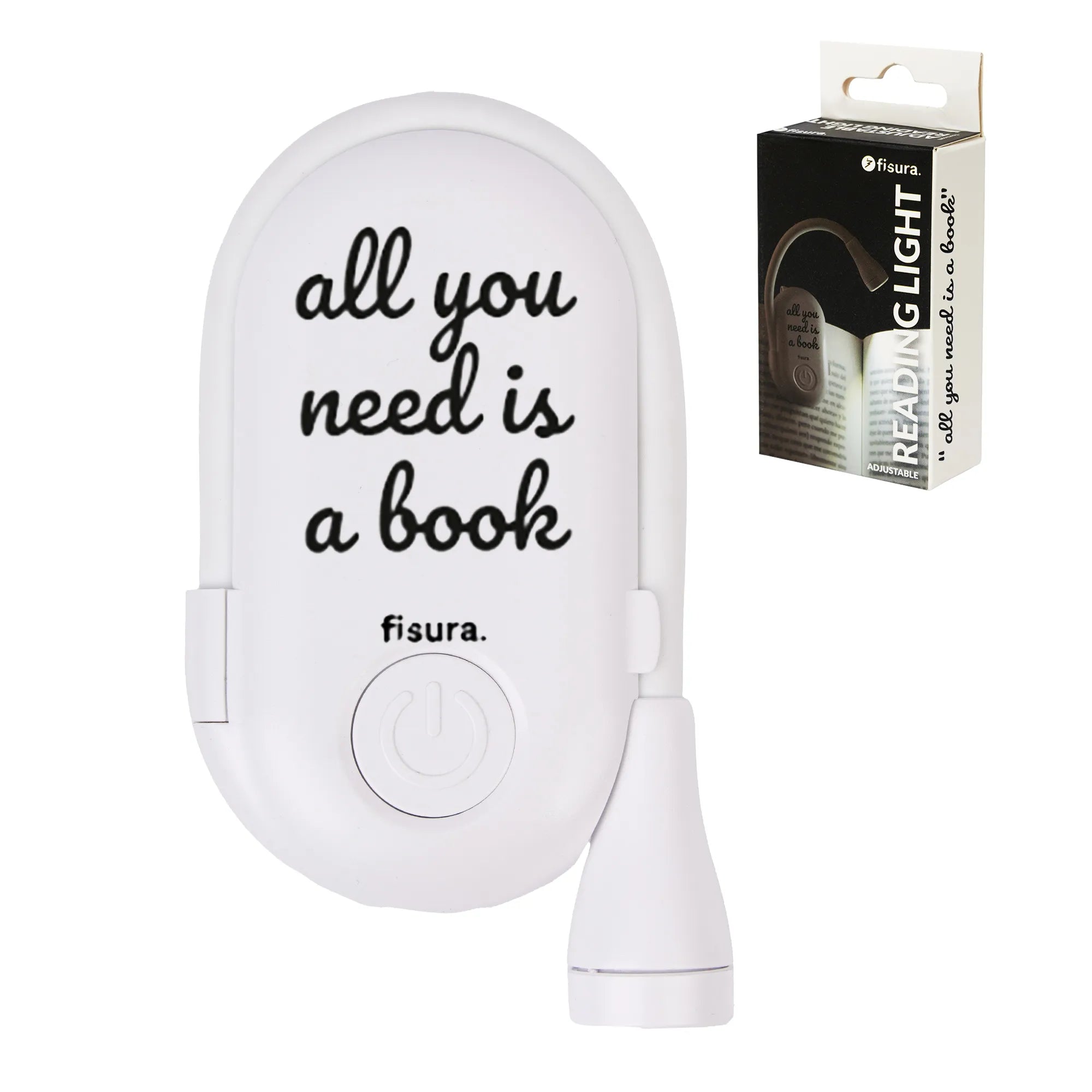Luz de lectura orientable “All you need is a book”