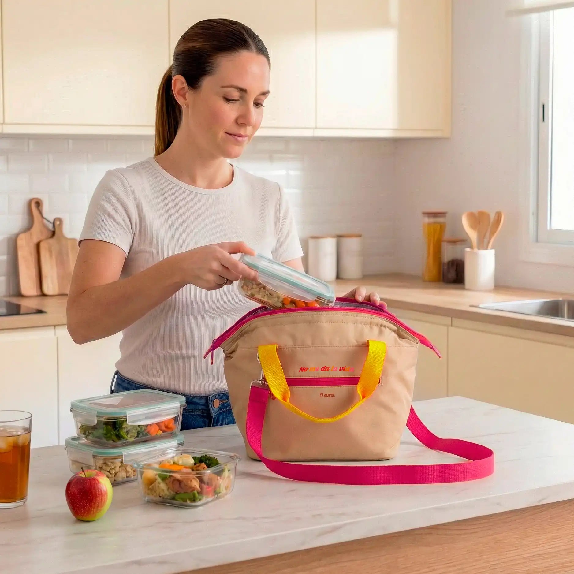 Sac isotherme porte-aliments “No me da la vida”