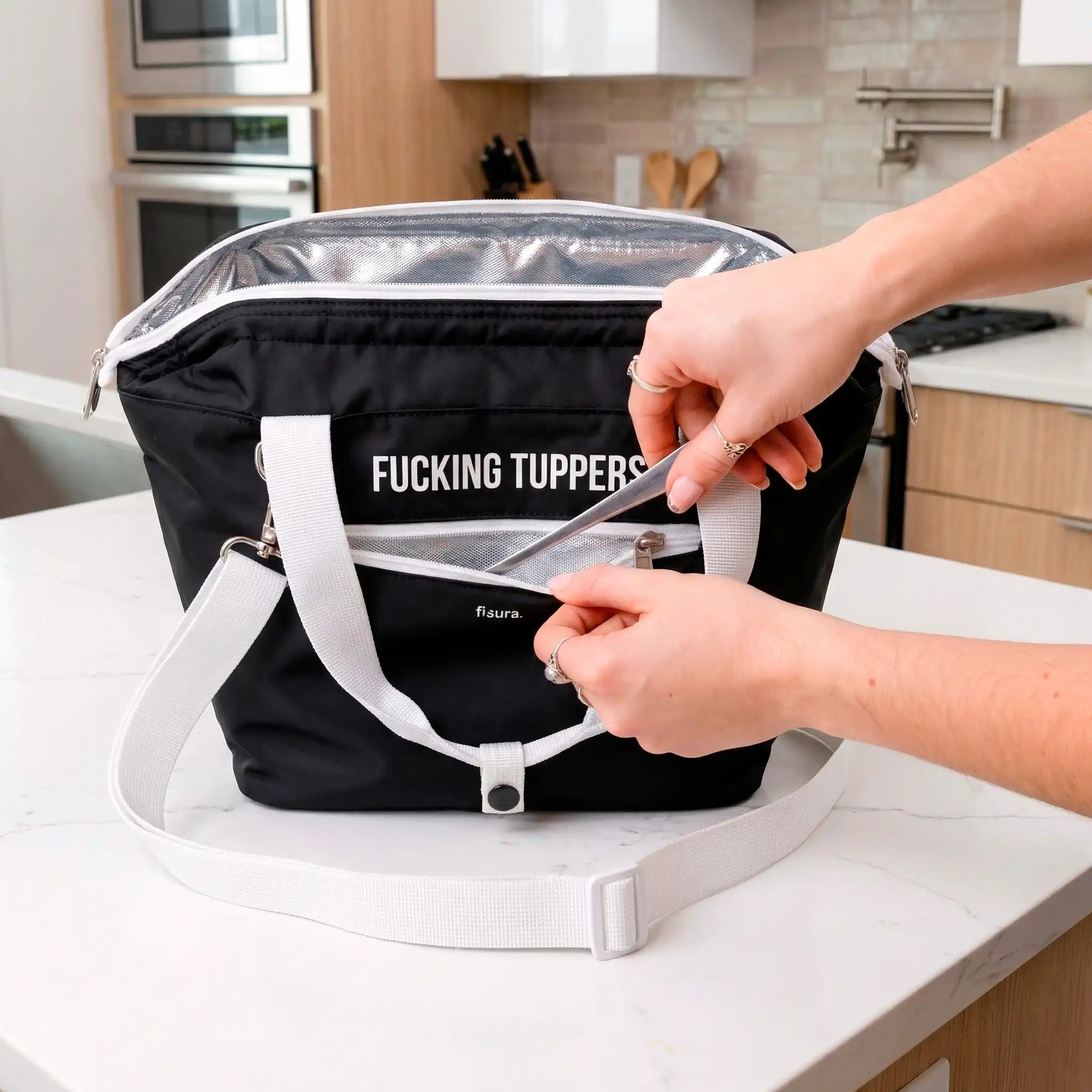 Sac isotherme porte-aliments “Fucking tuppers”