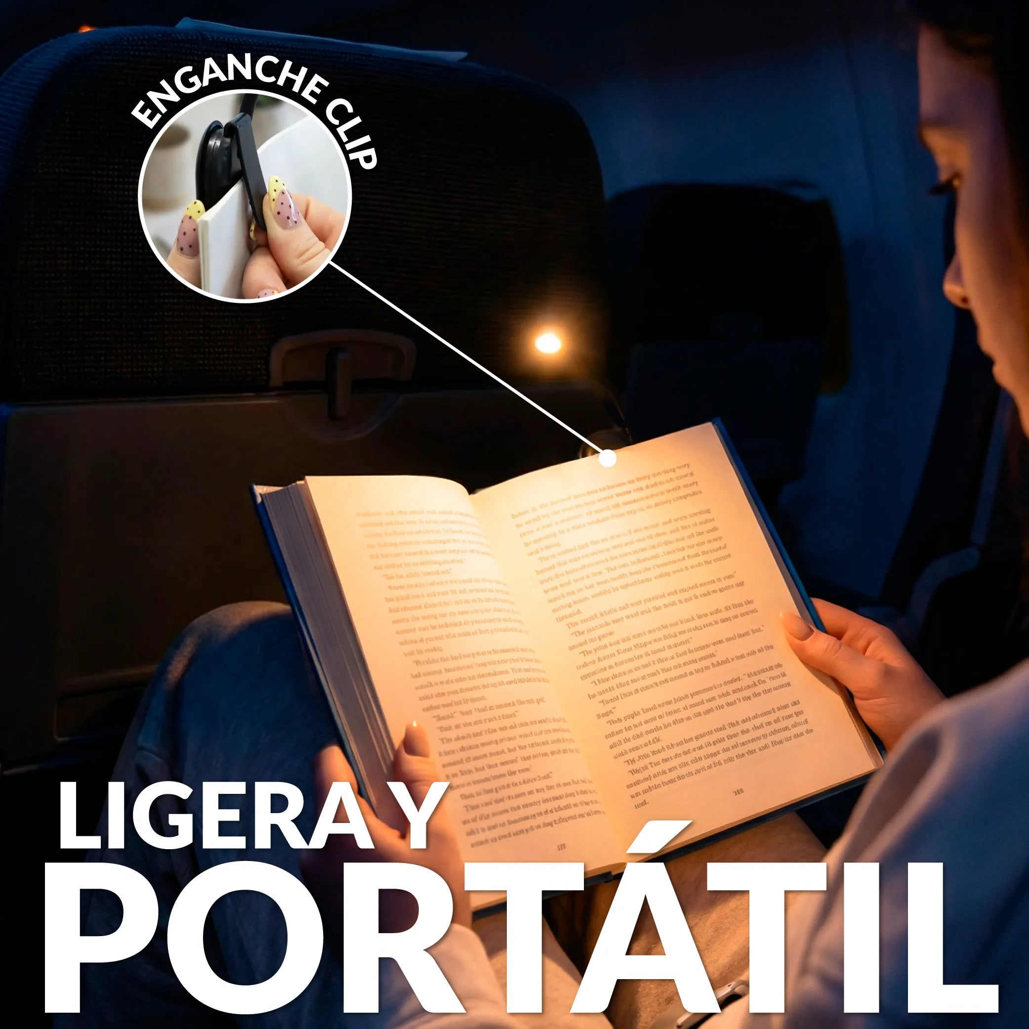 Lampe de lecture orientable motif yeux