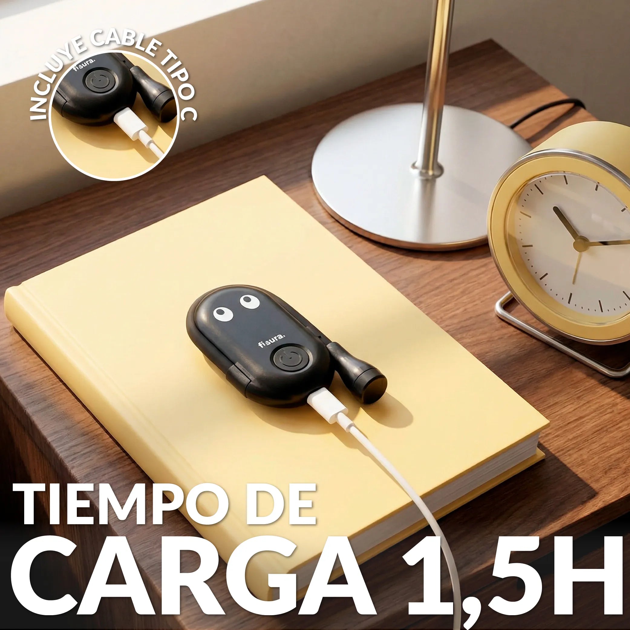 Lampe de lecture orientable motif yeux