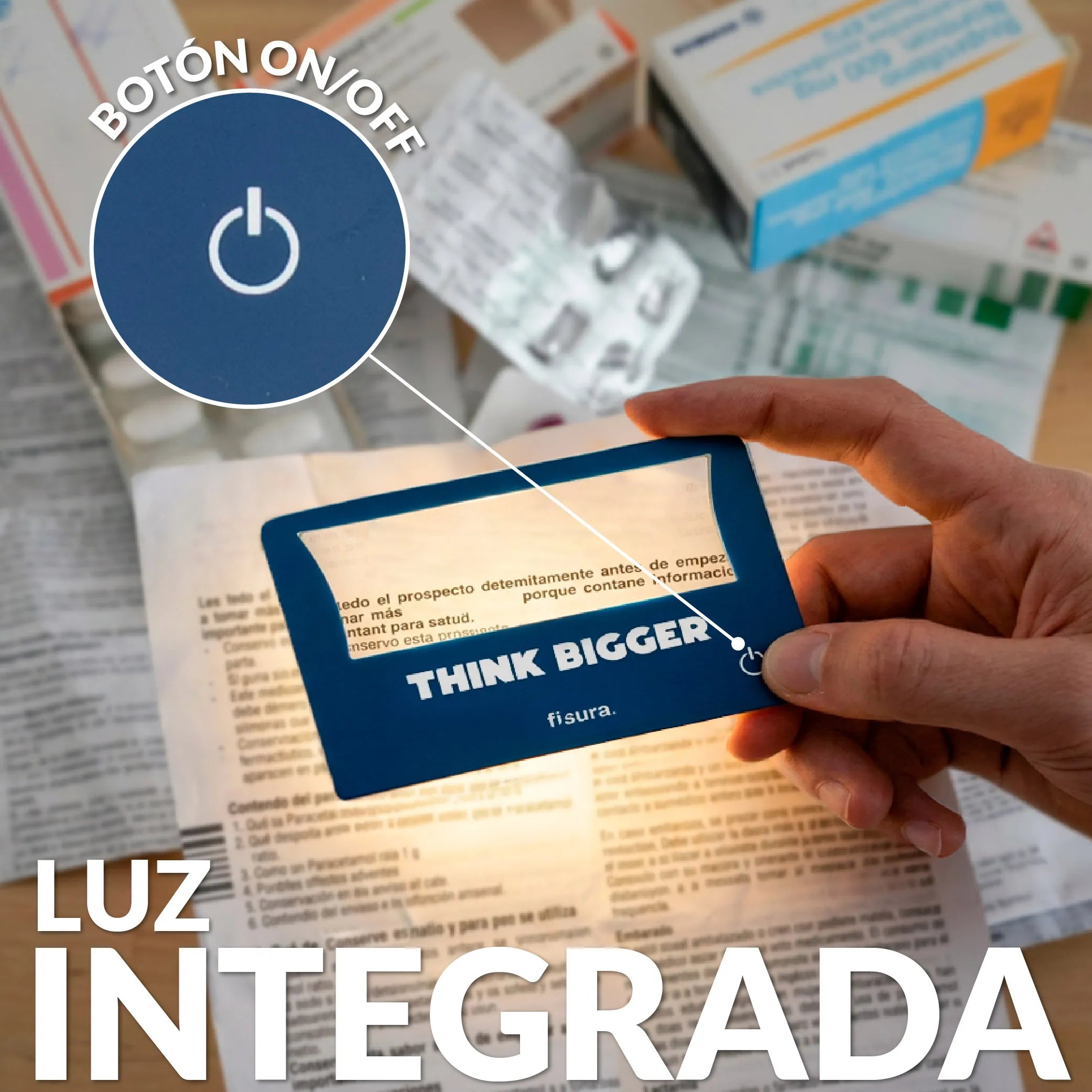 Lupa de aumento "Think bigger"