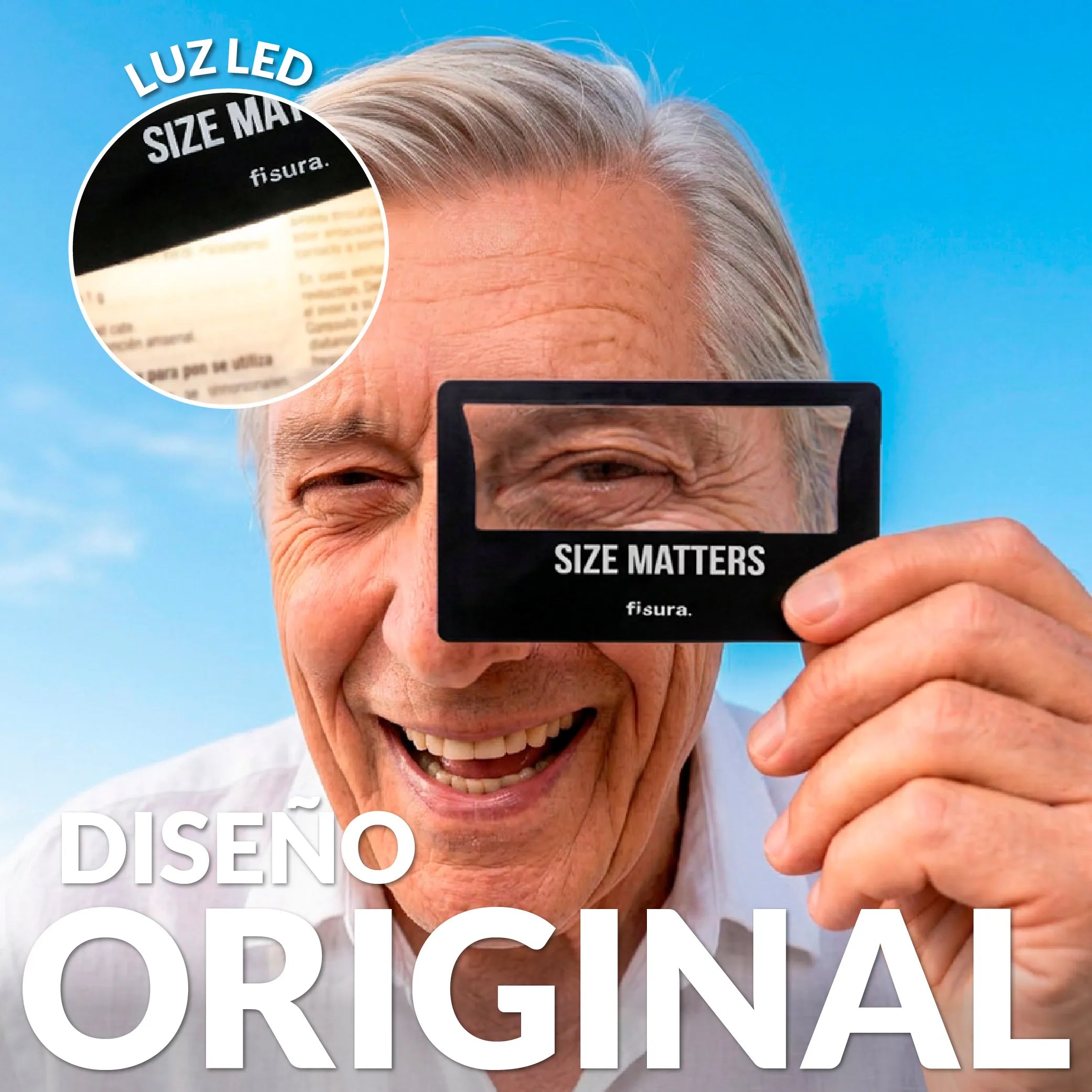 Lupa de aumento "Size matters"