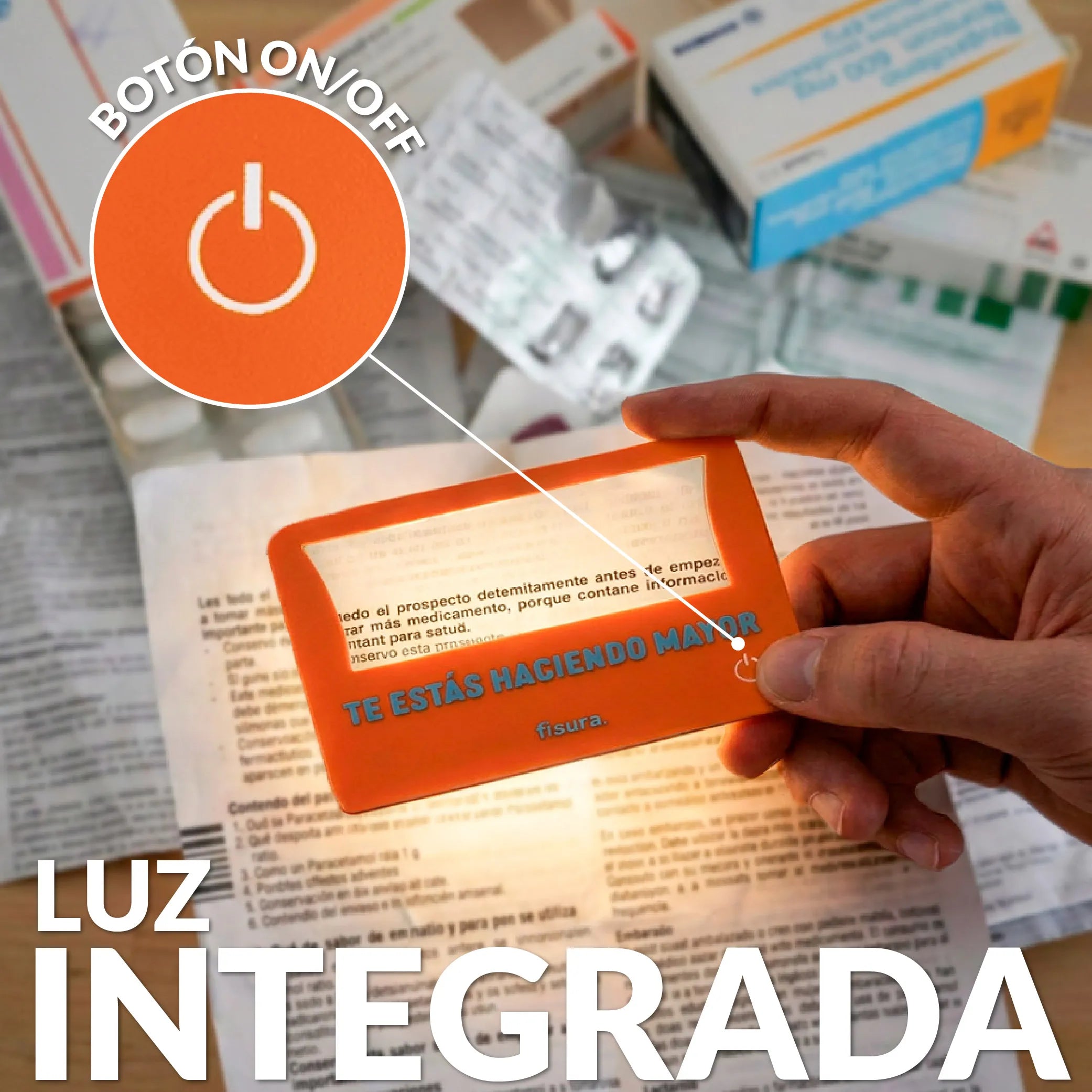 Lupa de aumento "Te estás haciendo mayor"