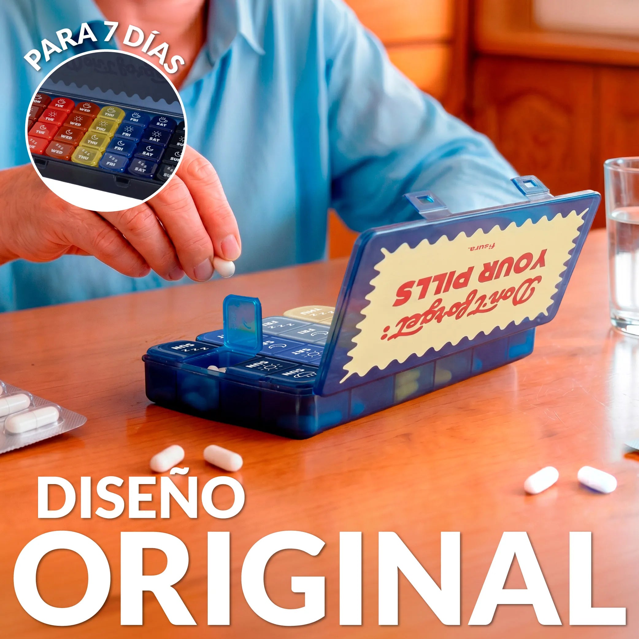 Pastillero “Don’t forget your pills”
