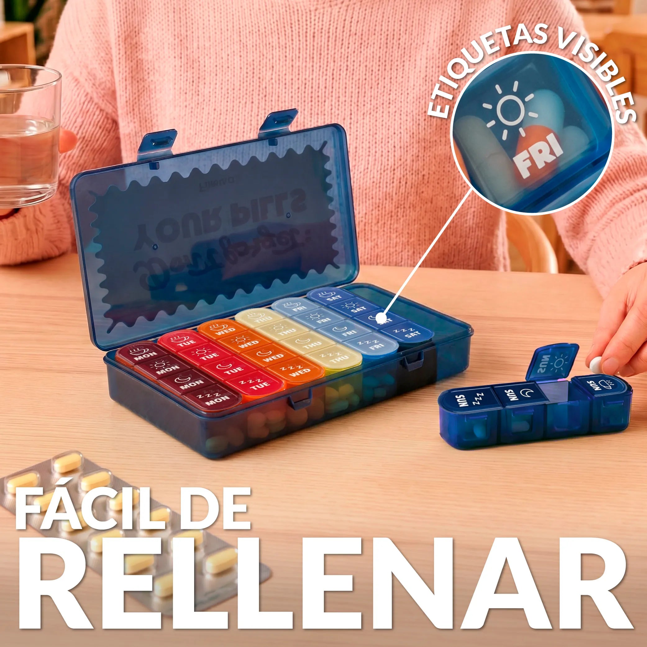 Pastillero “Don’t forget your pills”