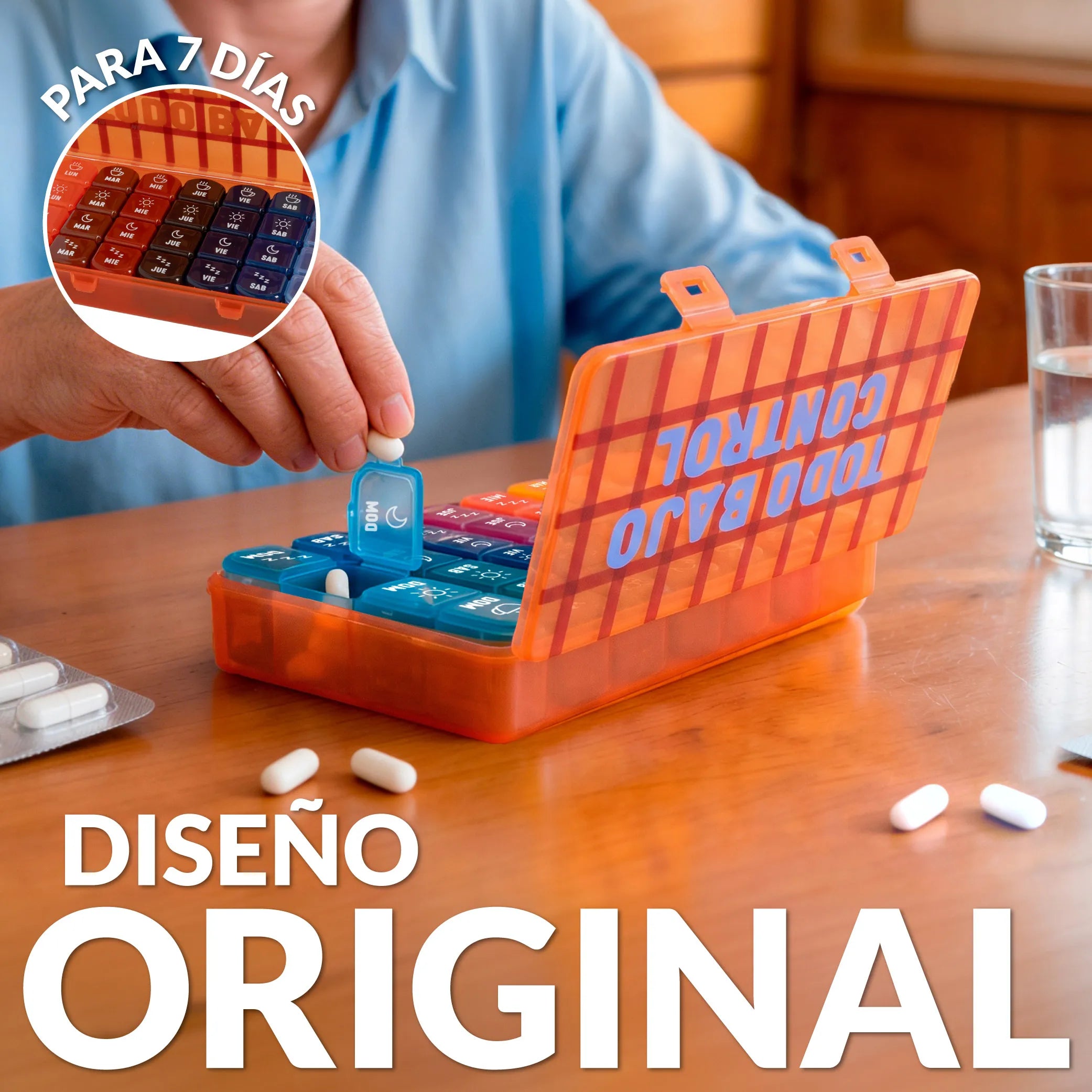 Pastillero “Todo bajo control”