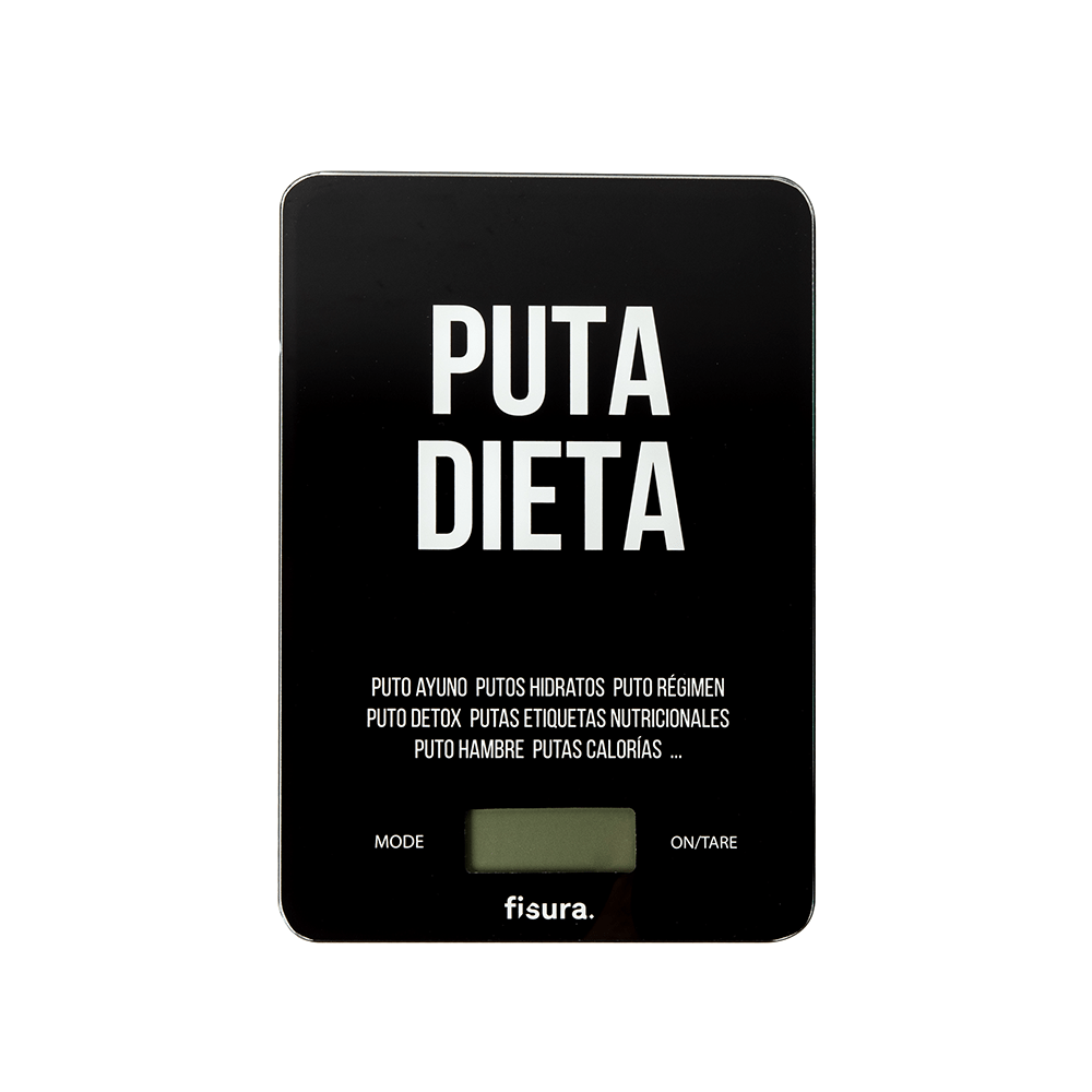 Báscula digital de cocina "puta dieta"
