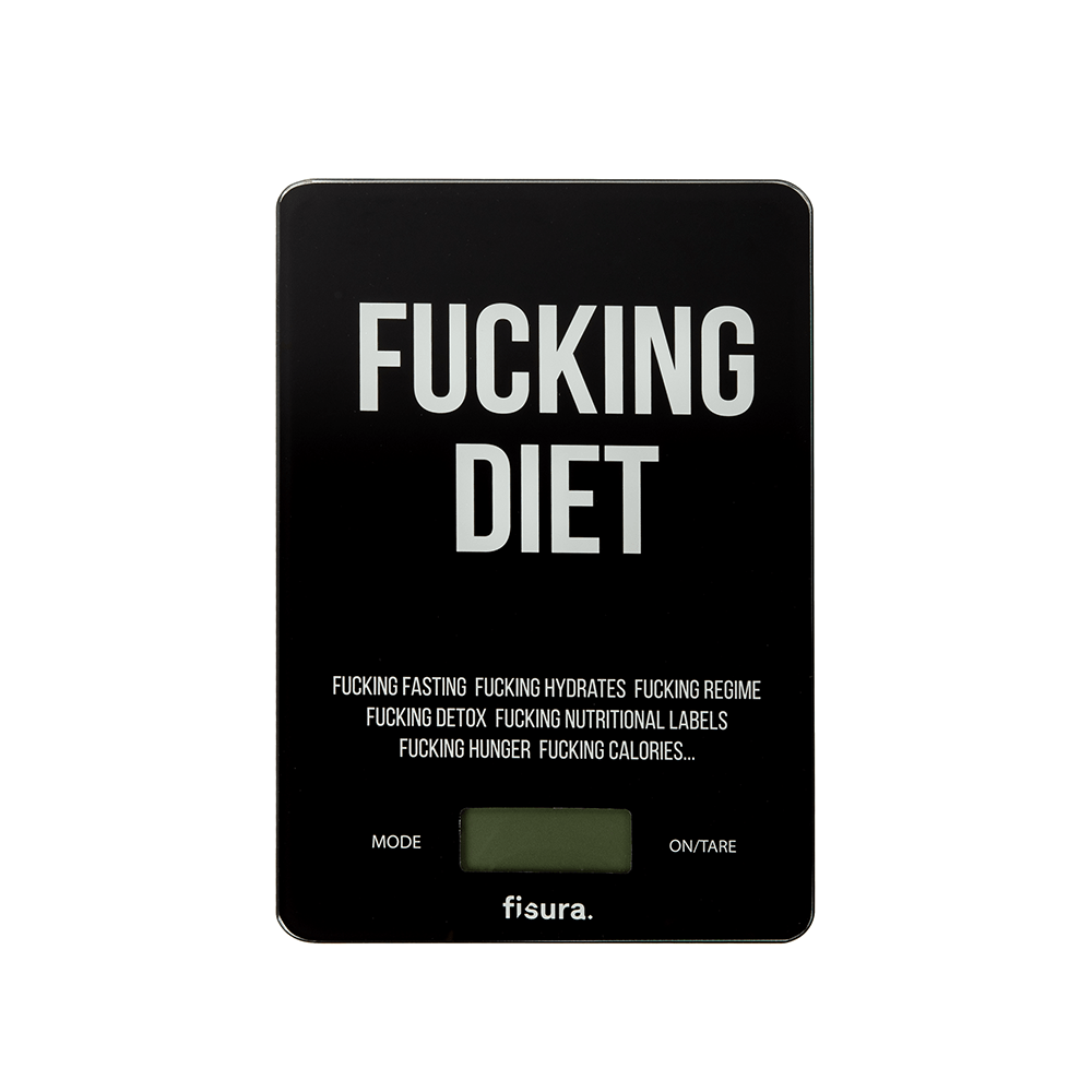 Báscula digital de cocina "fucking diet"