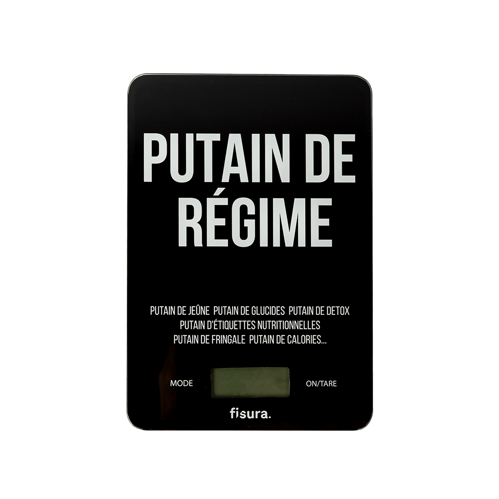 Báscula digital de cocina "putain de régime"