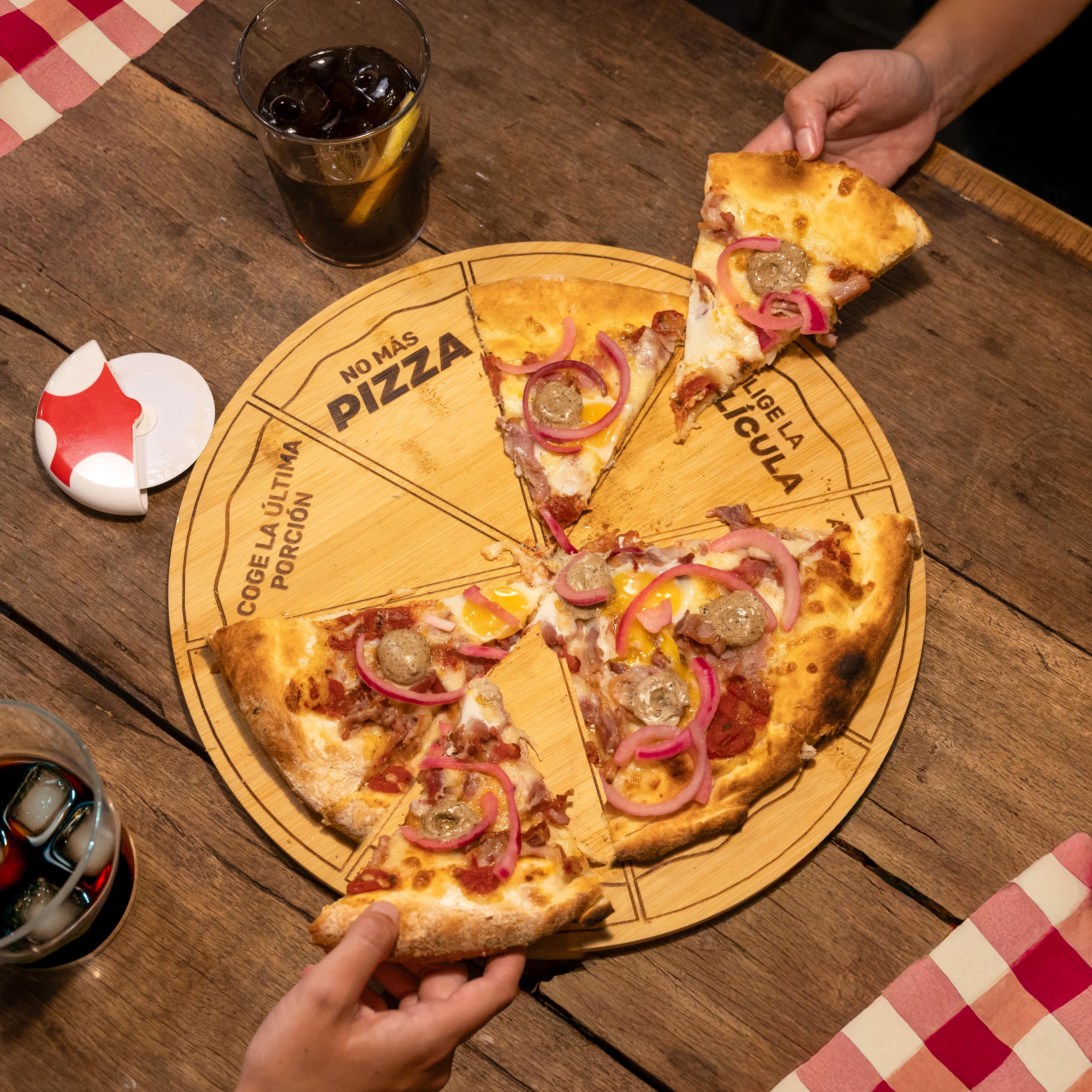 Plato pizza español