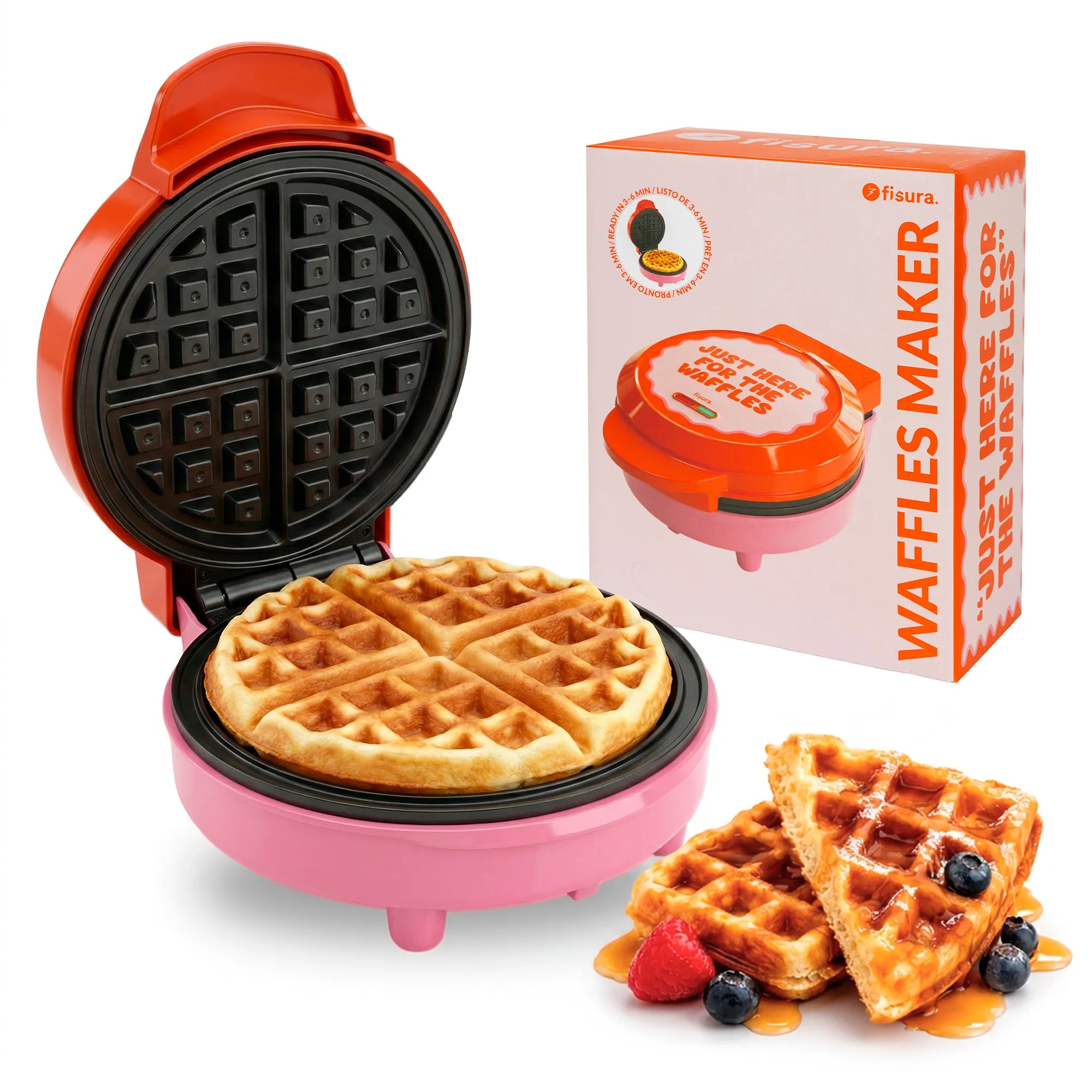 Waffeleisen „Just here for the waffles"
