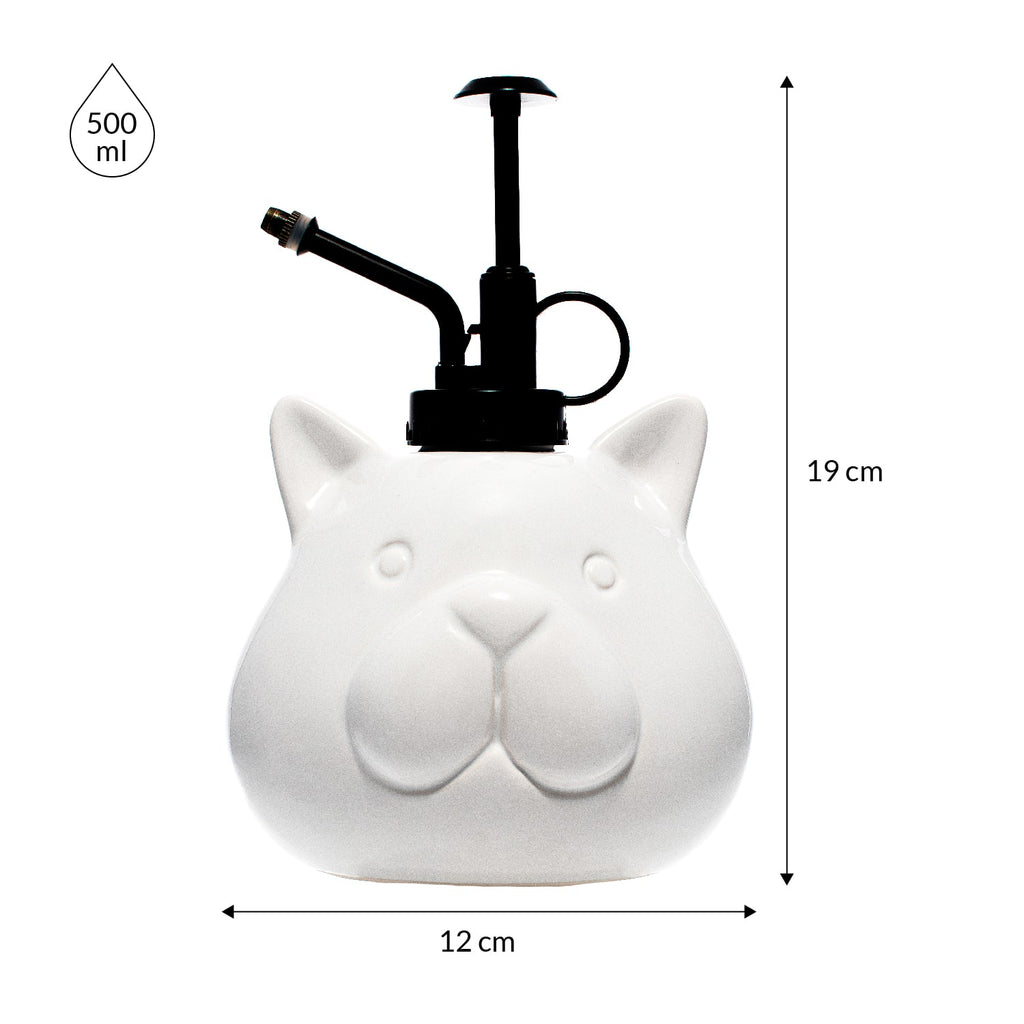 Pulverizador para plantas “gato” blanco