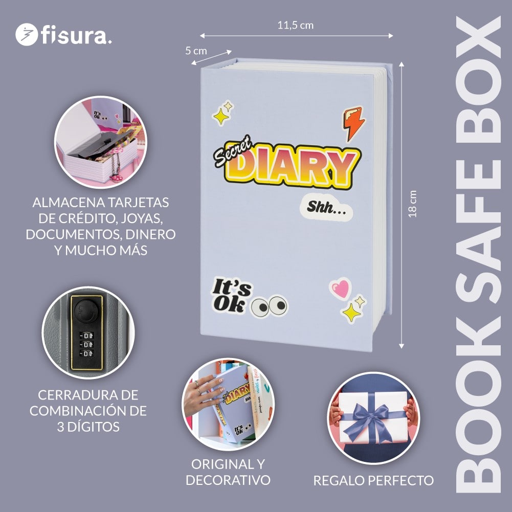 Caja fuerte libro “Secret diary”