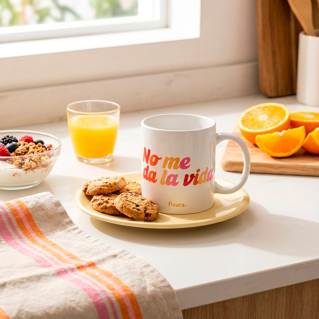 Taza "No me da la vida"