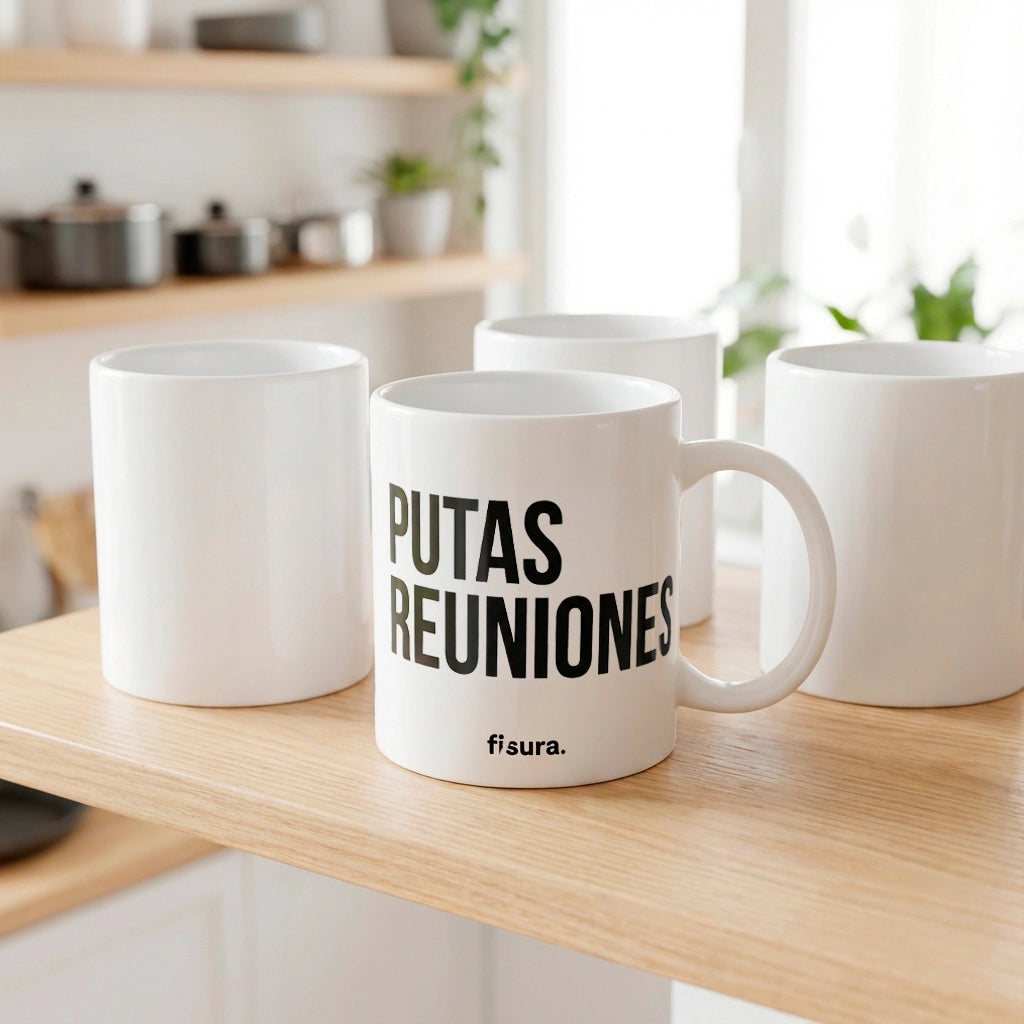 Taza "Putas reuniones"