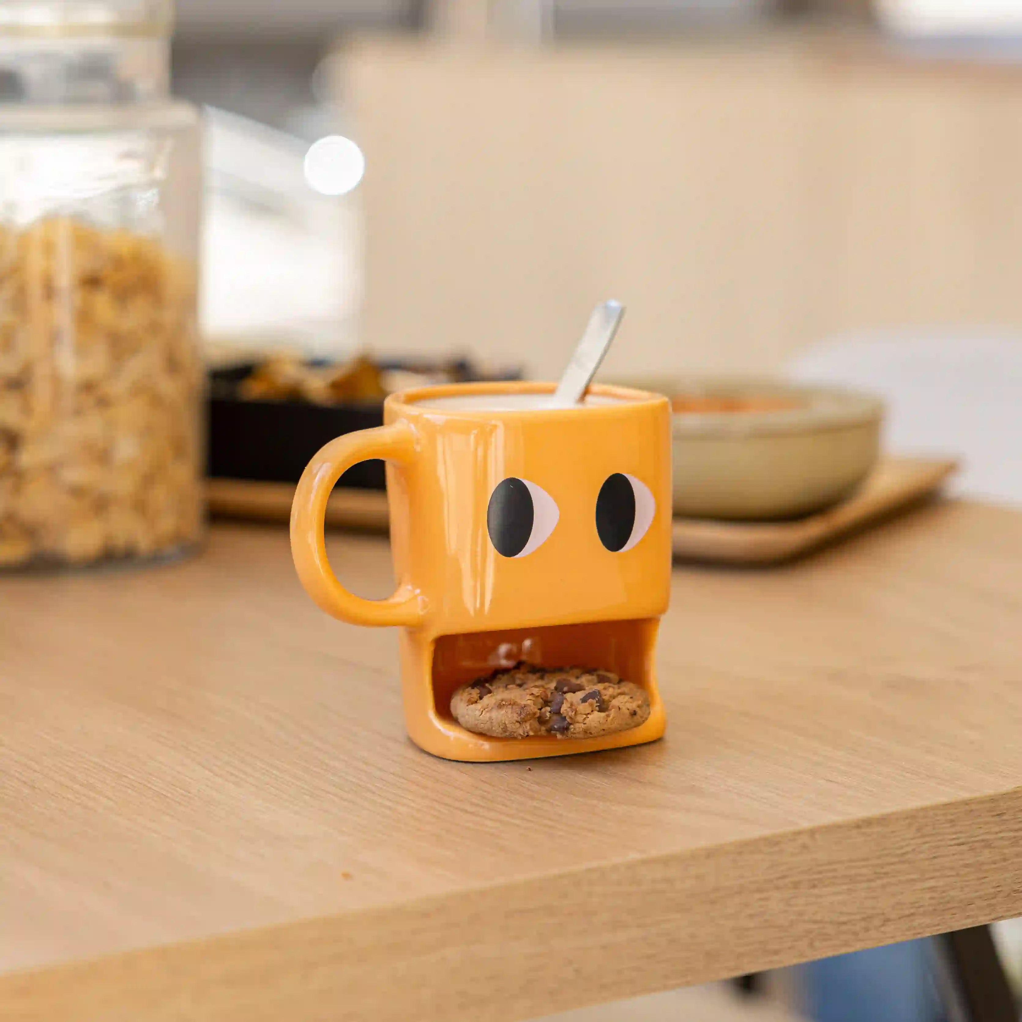 Taza para galletas naranja