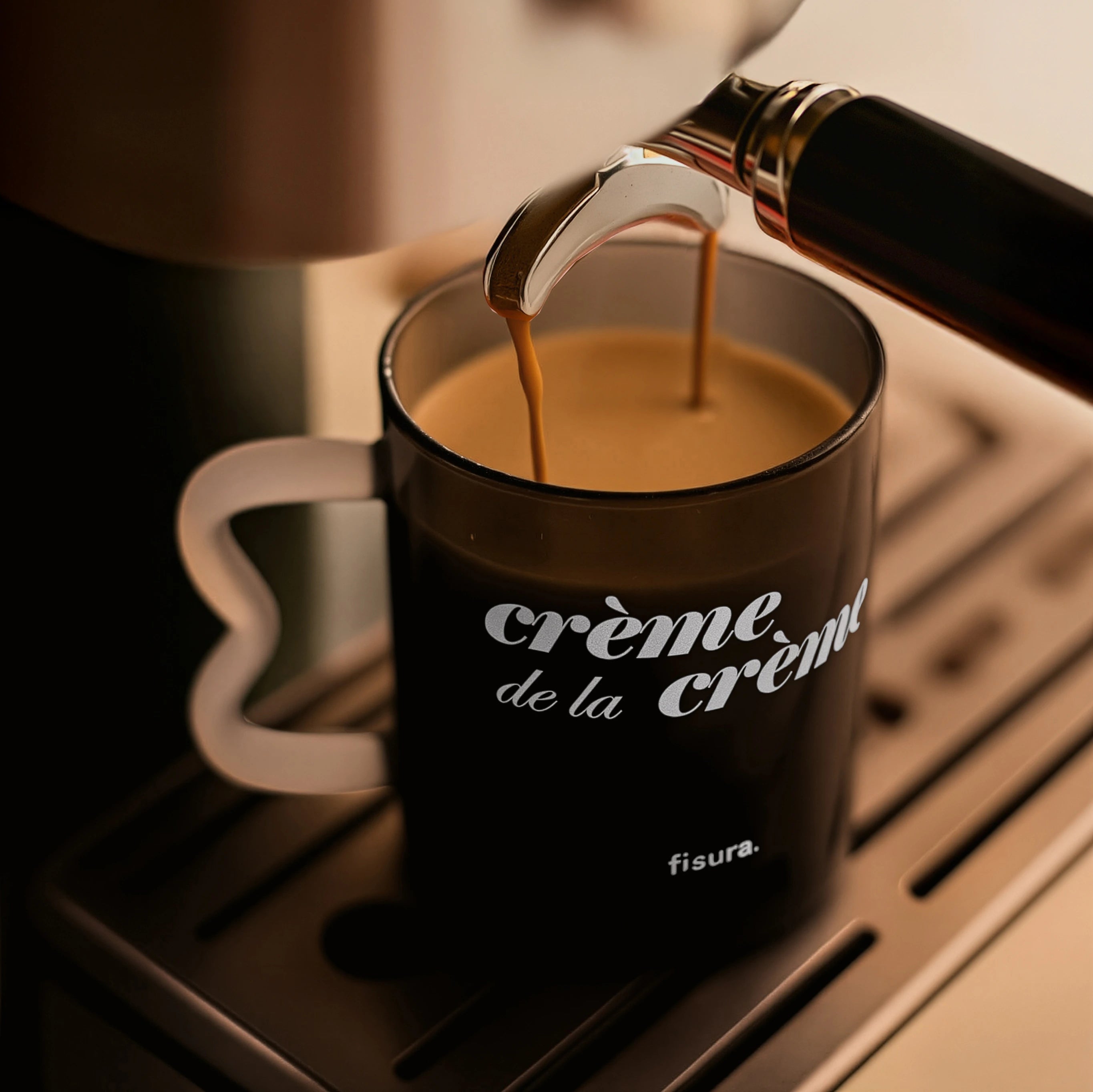 Taza cristal "Crème de la crème"