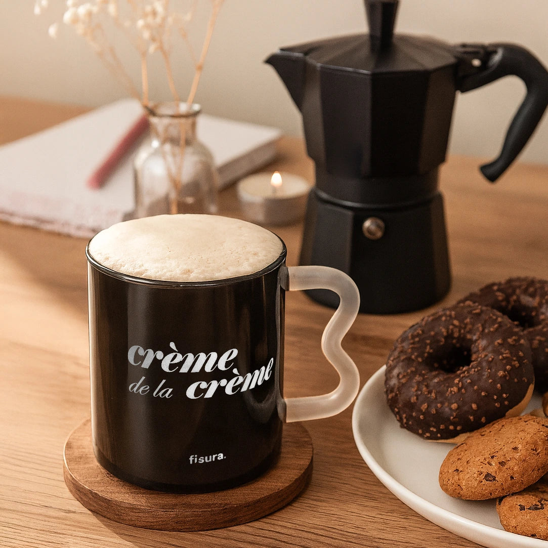 Taza cristal "Crème de la crème"