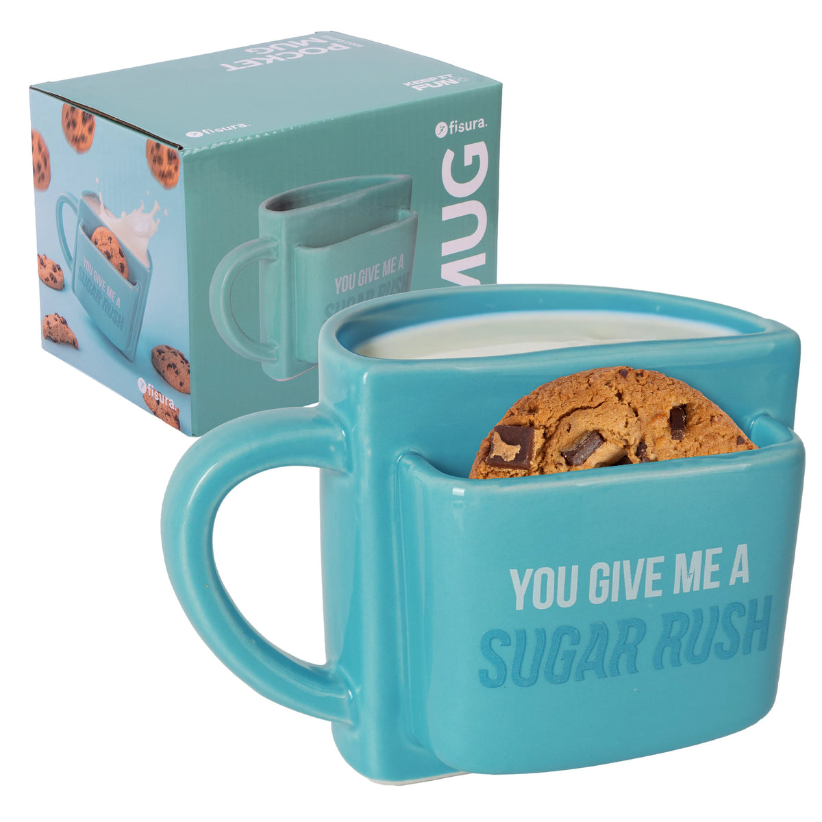 Tasse poche "You give me a sugar rush"