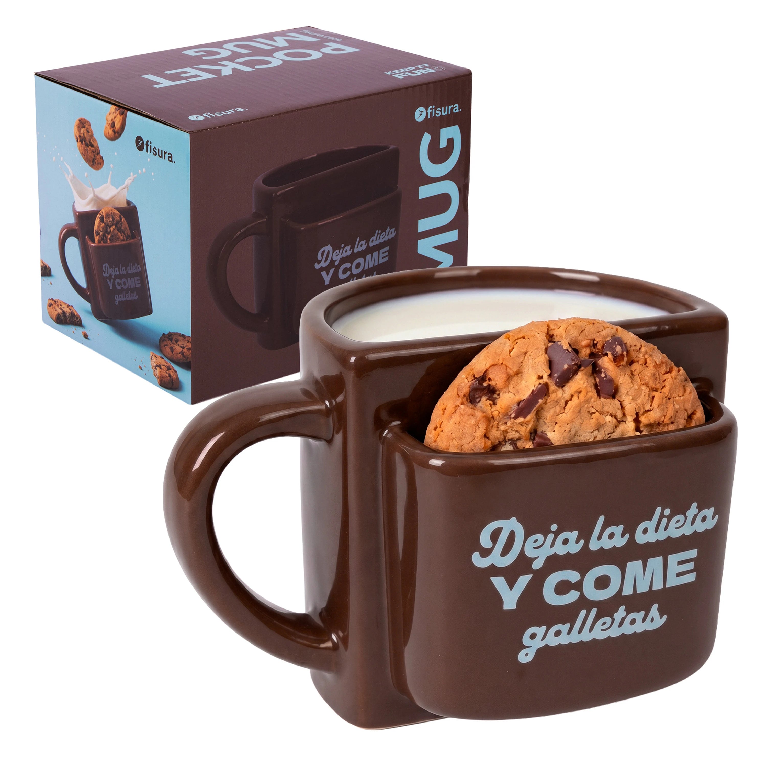 Taza bolsillo “Deja la dieta”