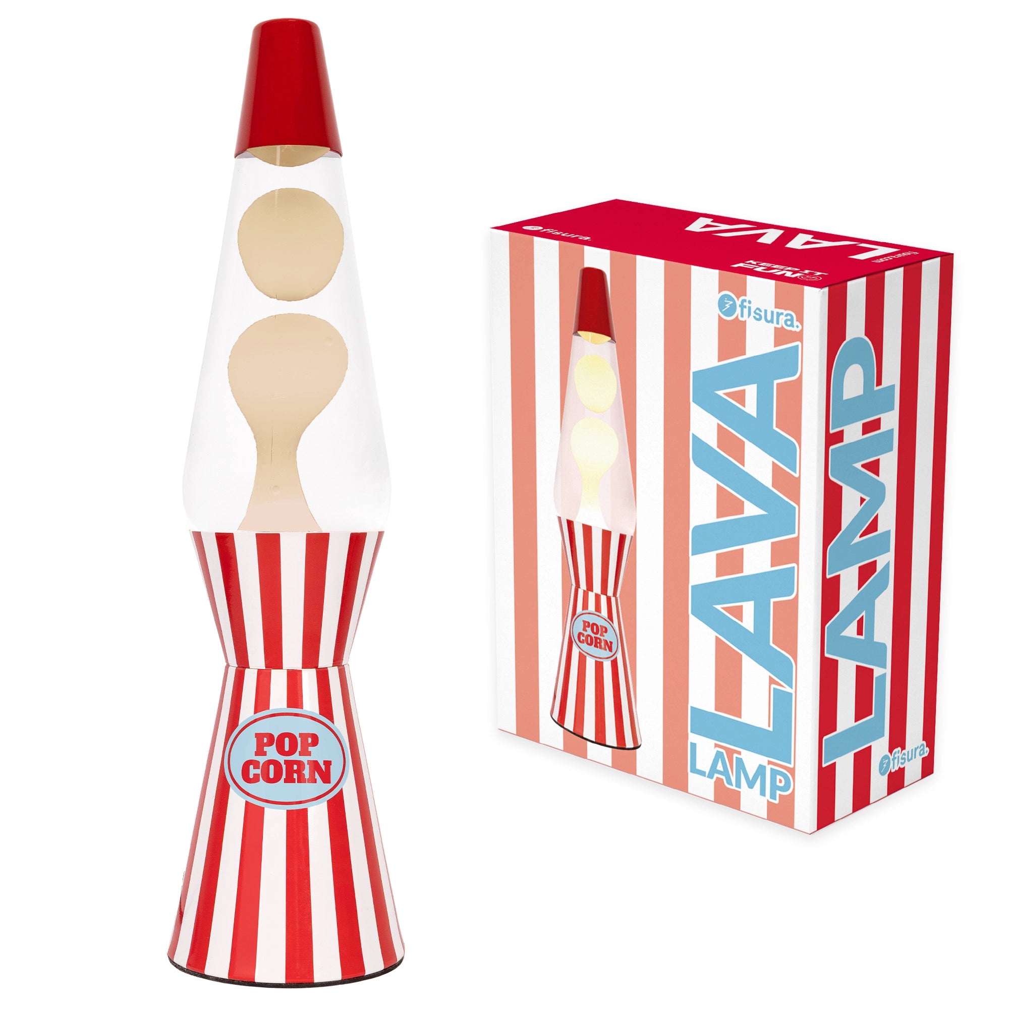 Lámpara de lava “bullet” pop corn