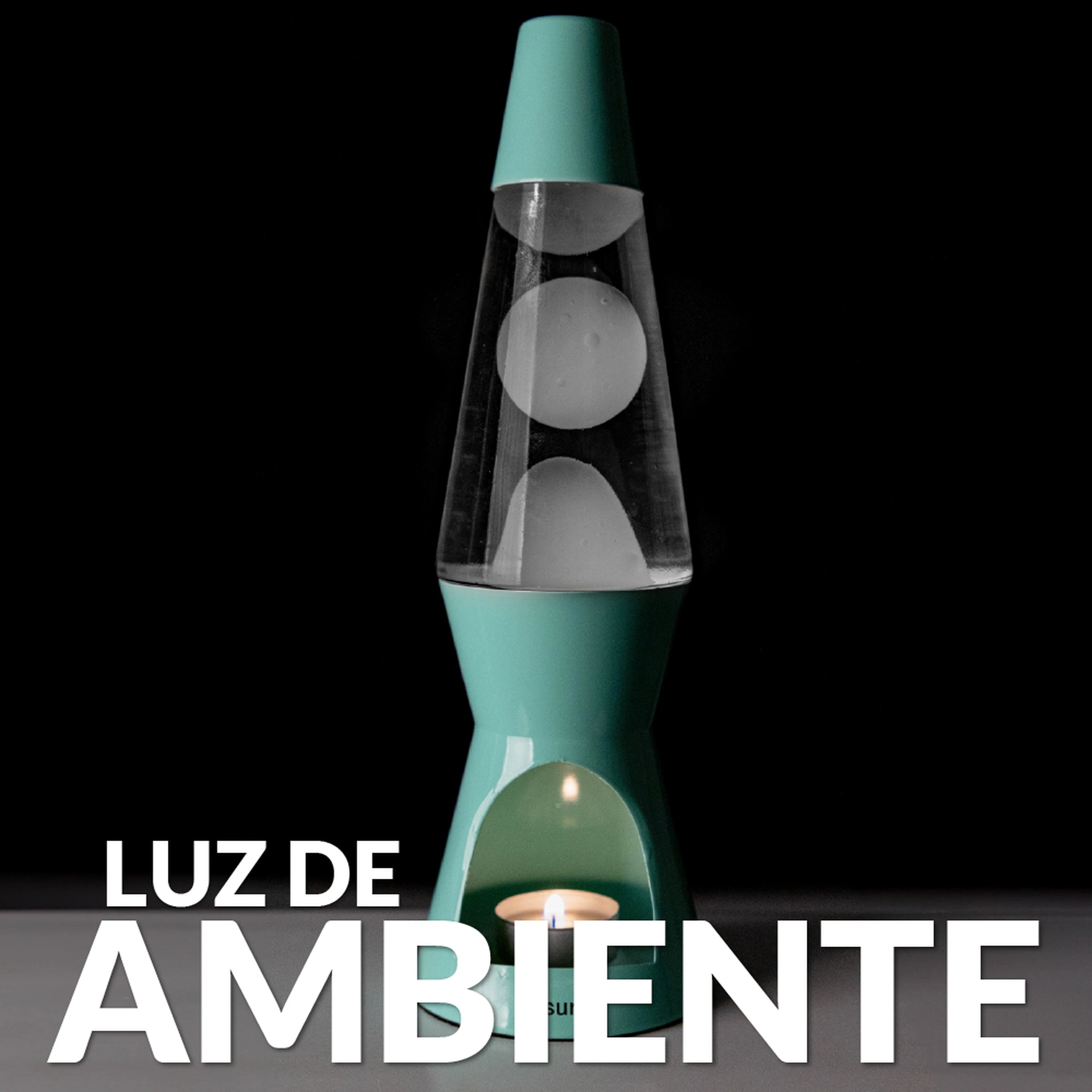 Lámpara de lava vela menta