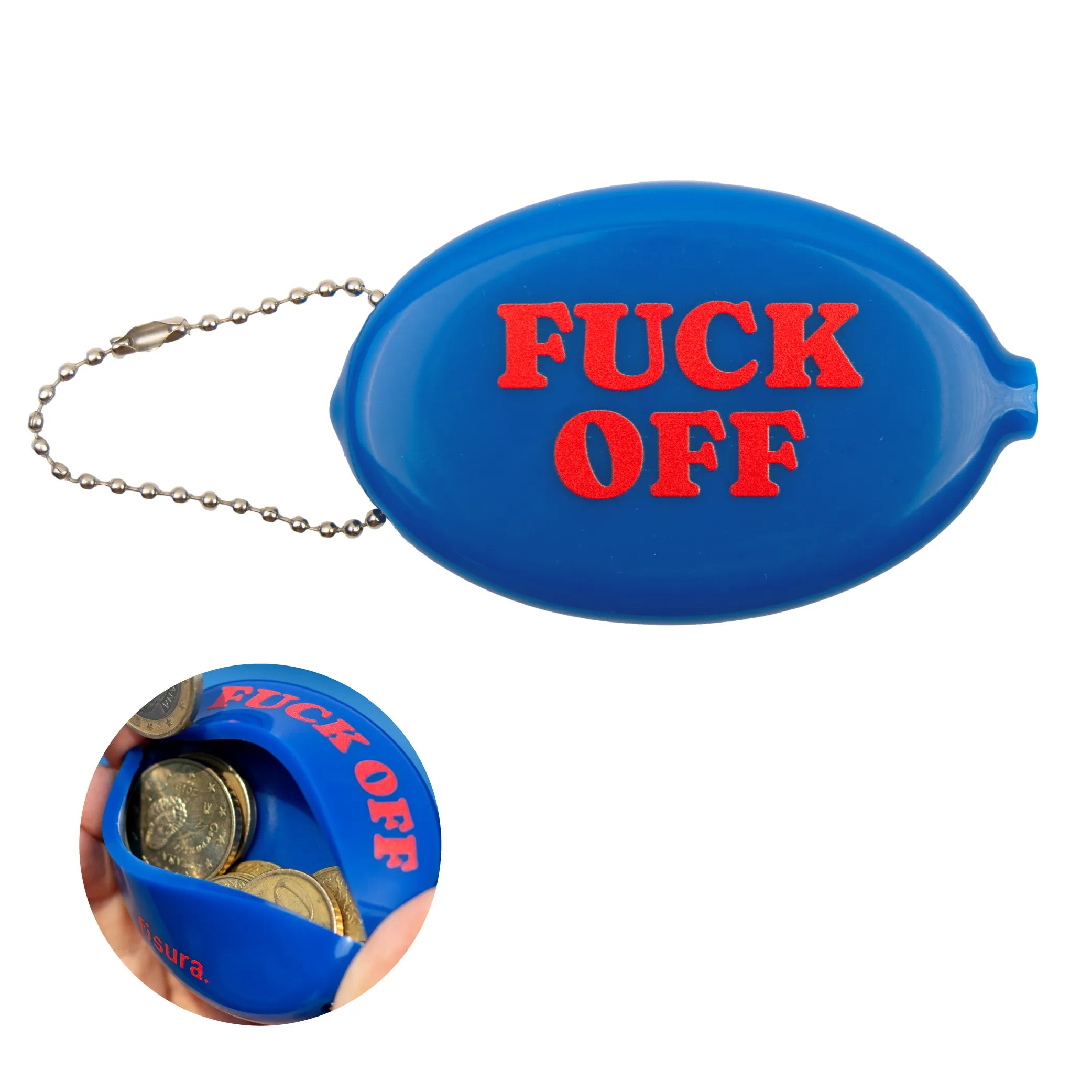 Monedero retro "Fuck off"