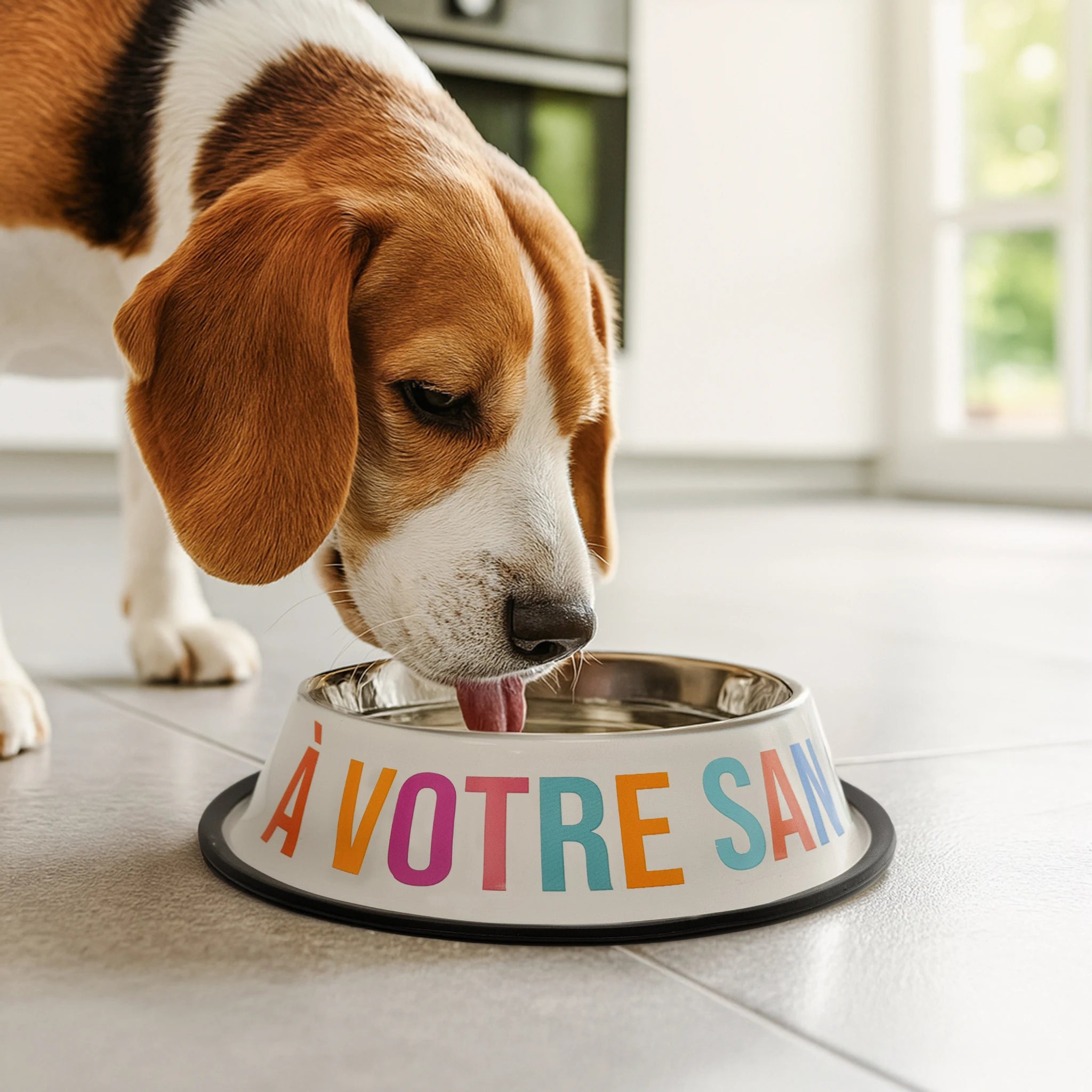 Comedero y bebedero “Bon appétit, à votre santé”