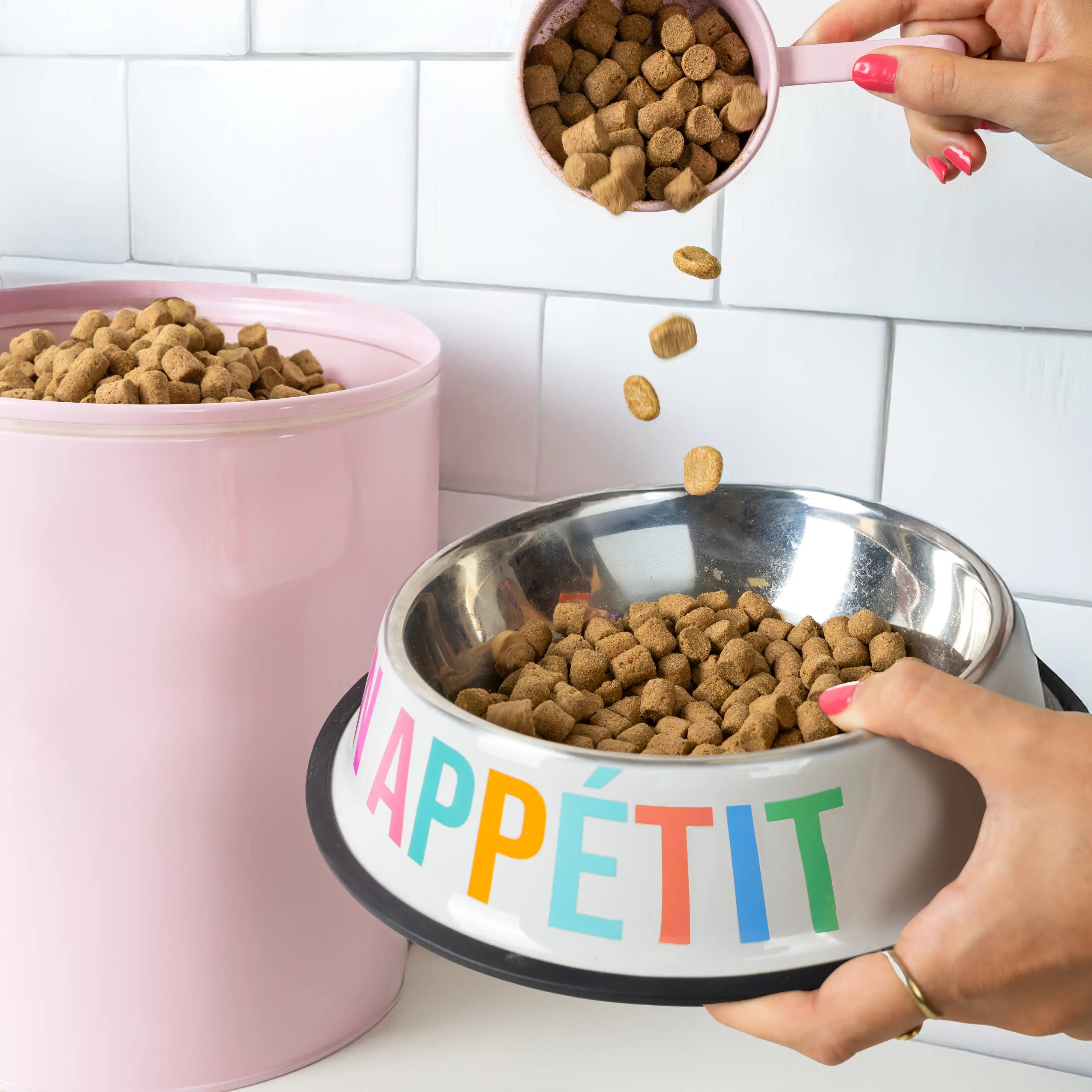 Comedero y bebedero “Bon appétit, à votre santé”