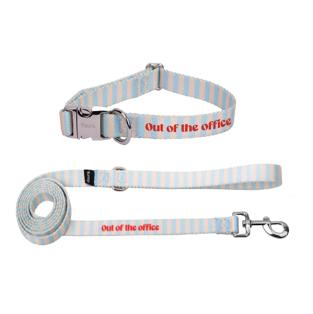 Pack de collar y correa "Out of the office" S-M