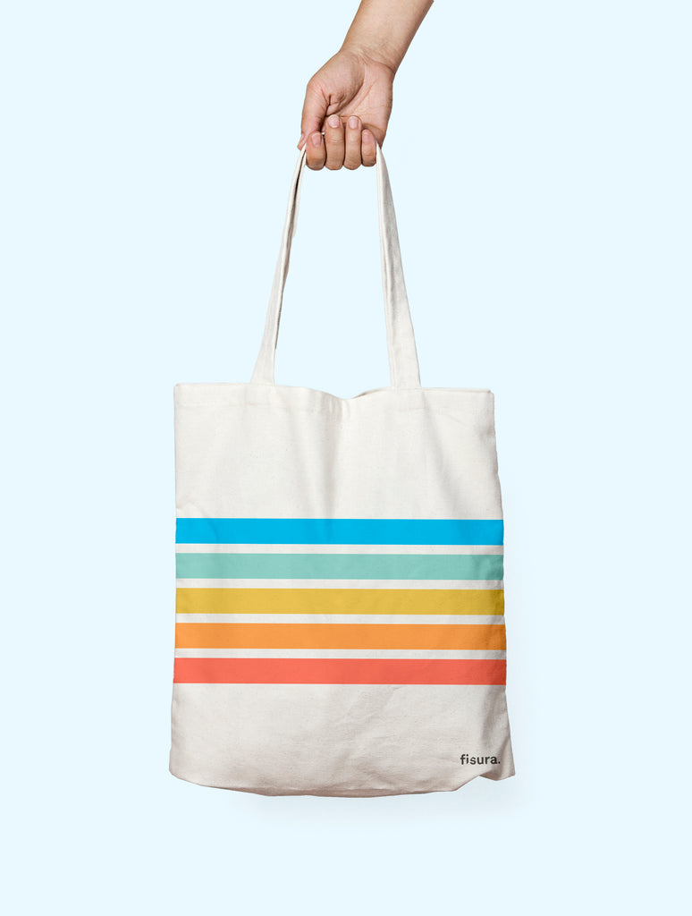 Tote bag original  "rainbow"