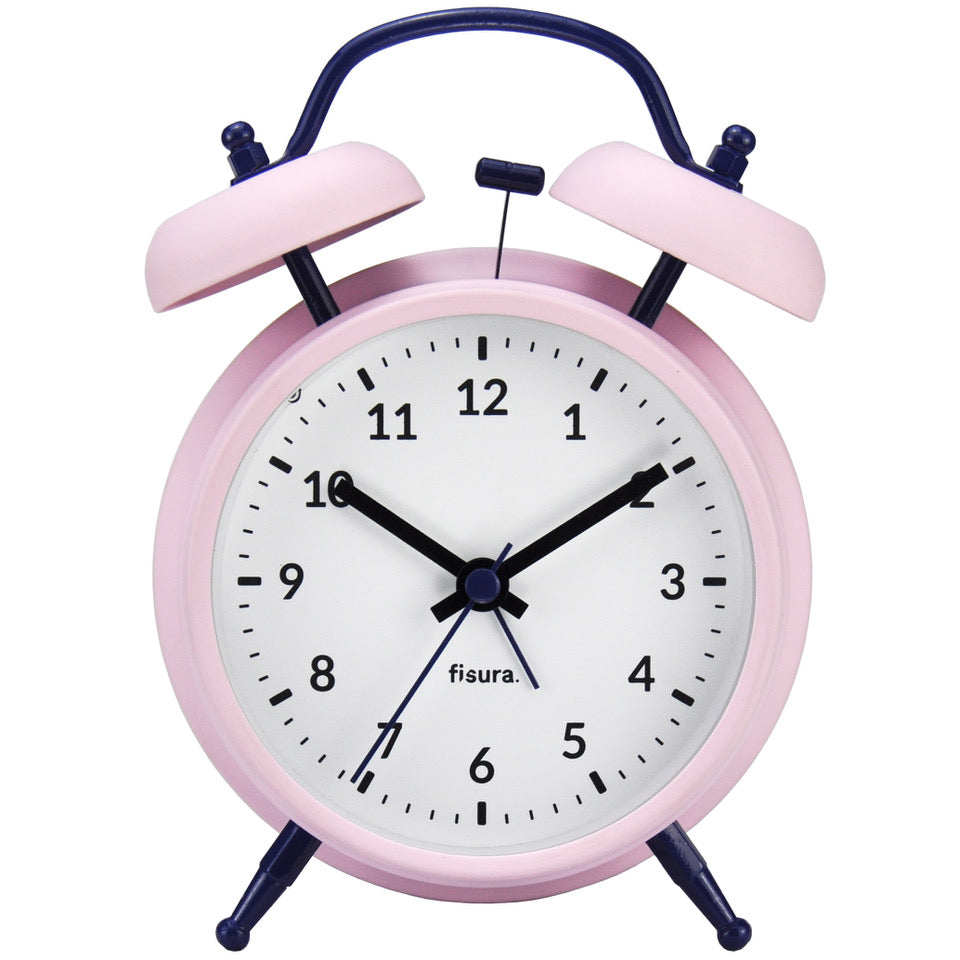 Reloj despertador Retro Rosa & Azul