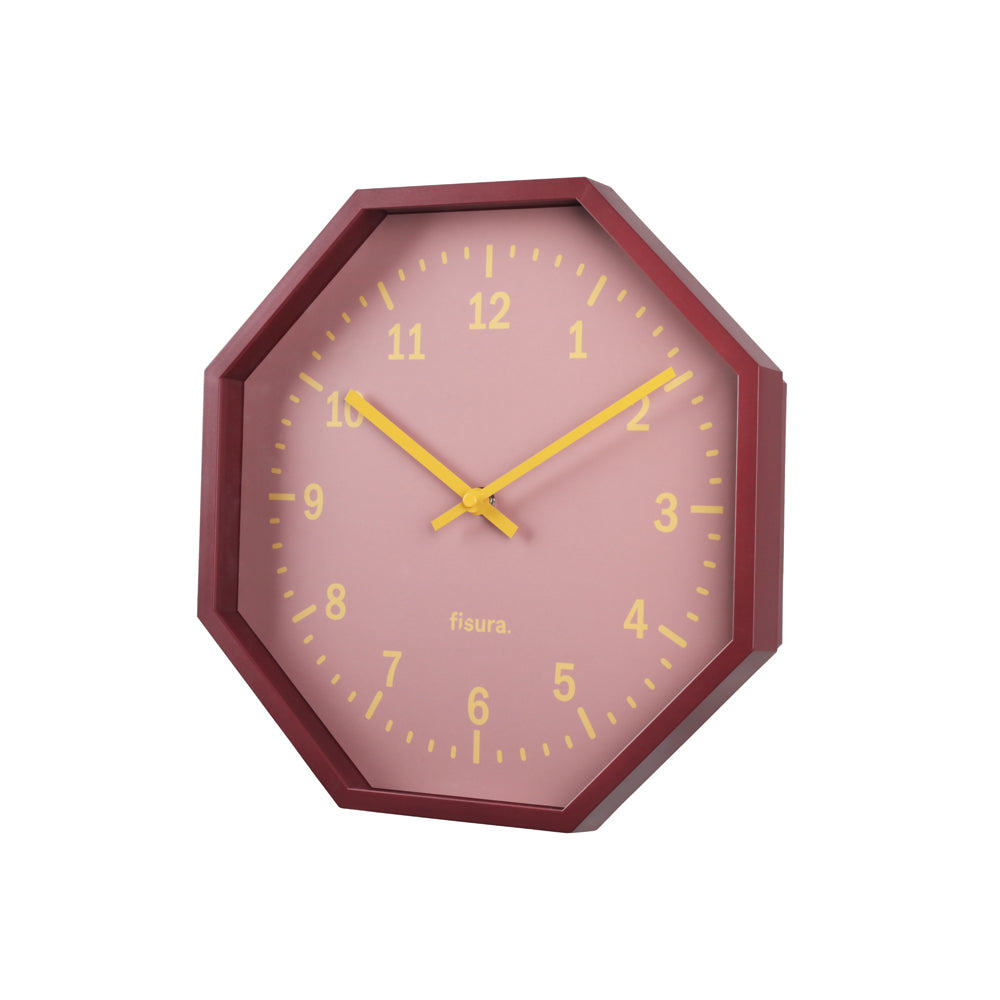 Reloj de Pared Octogonal Multicolor