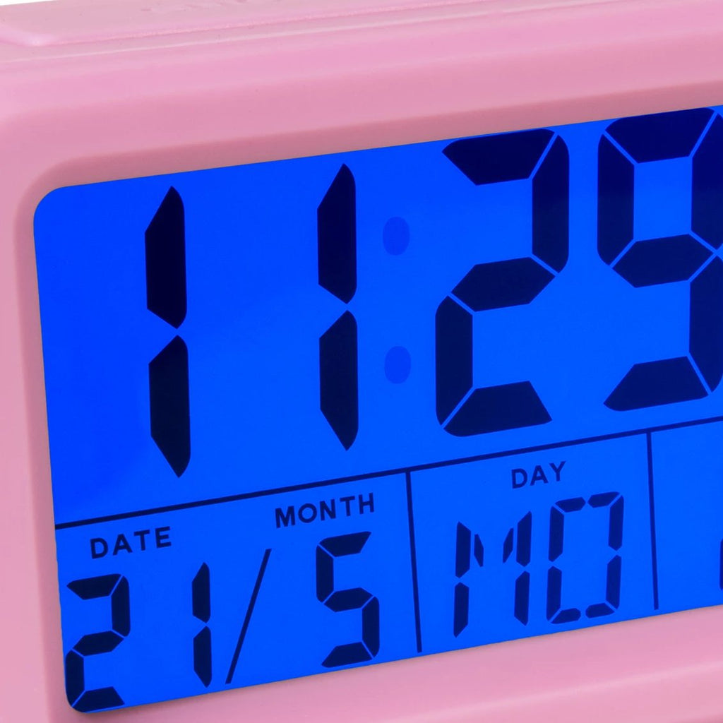 Fisura - Reloj despertador digital blanco Led. Reloj indicador de fecha y  temperatura. 2 alarmas. Botón Snooze. 2 Pilas AAA (No incluidas). Material:  Goma ABS. Medidas: 12 x 5,5 x 7 cm - AliExpress
