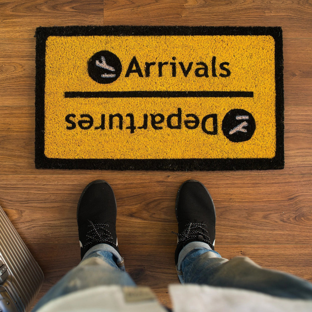 Felpudo "Arrivals/Departures"