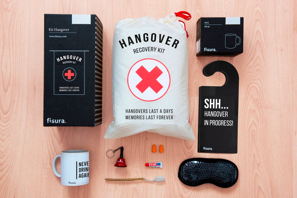 Kit de resaca en inglés "Hangover kit"
