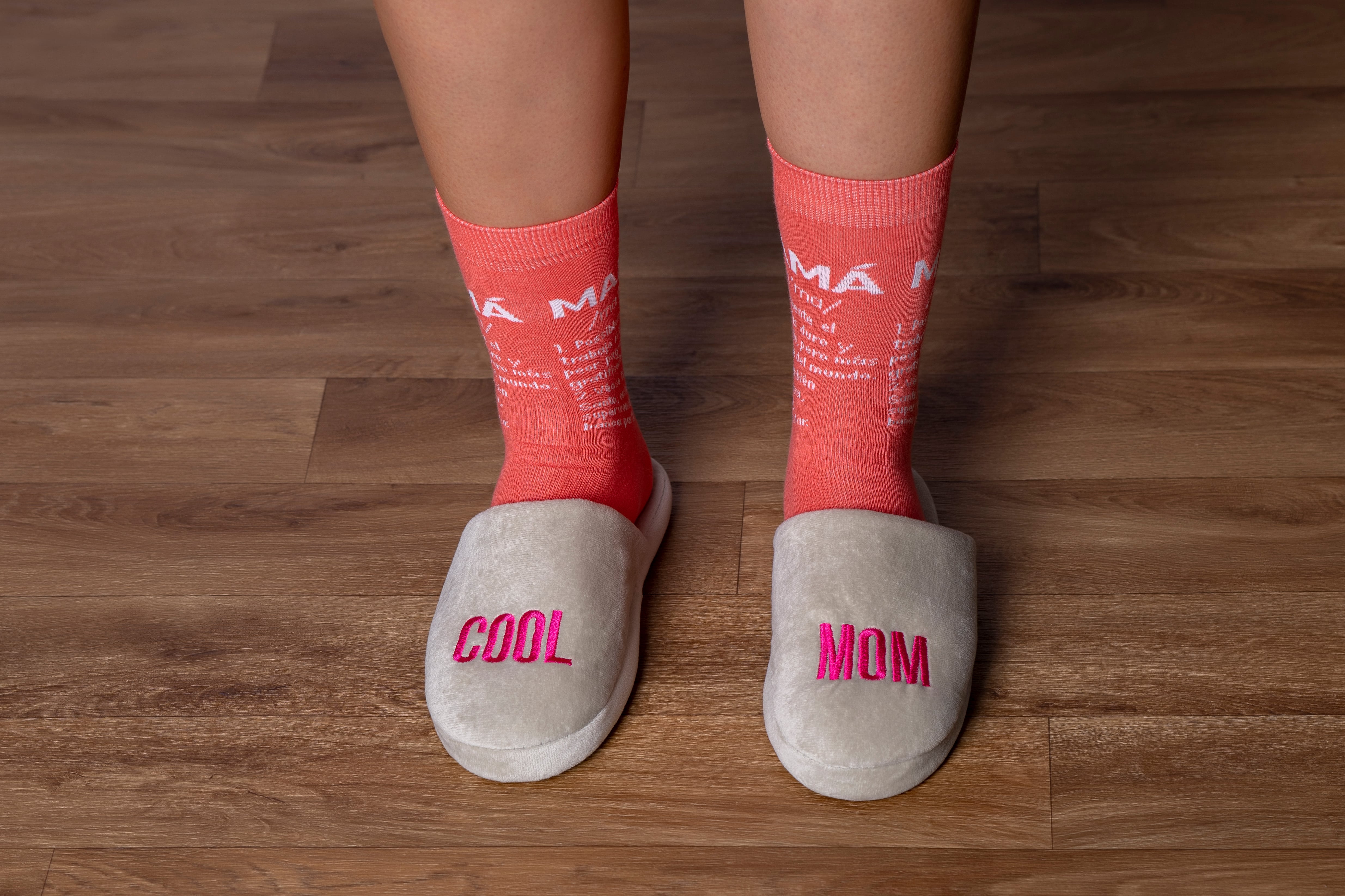 Zapatillas “Cool mom” Gris y Rosa