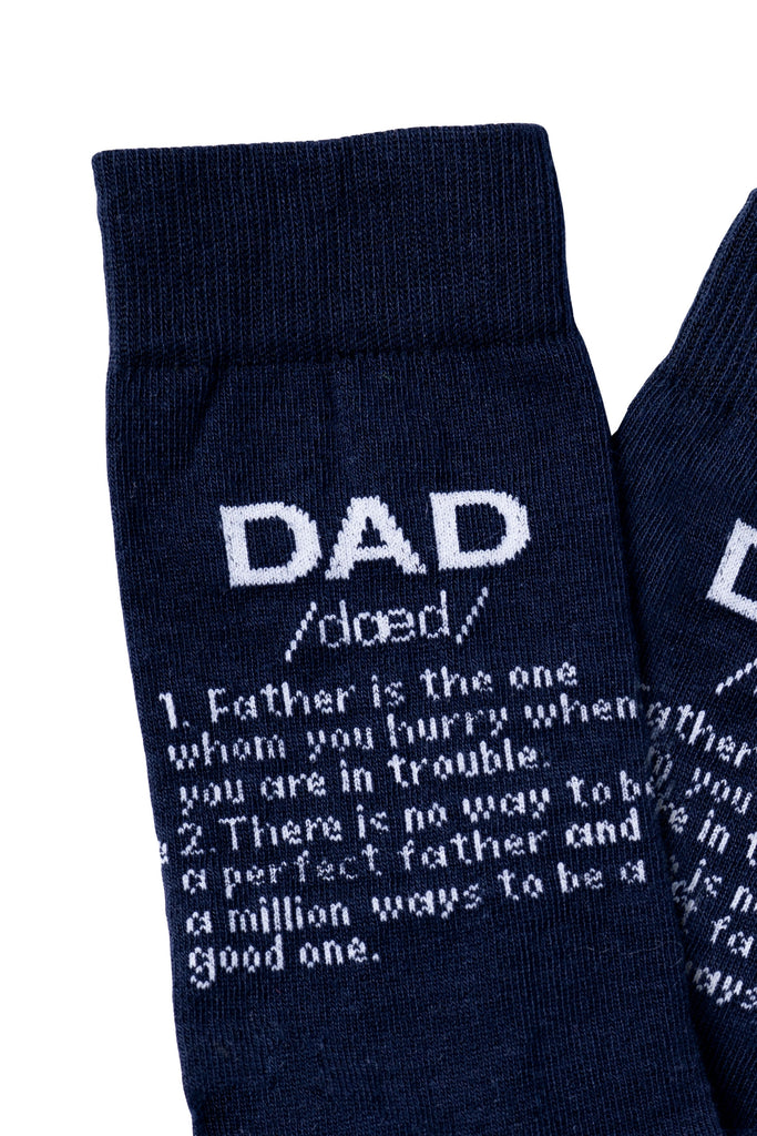 Par de calcetines chico “Dad” azul - Inglés